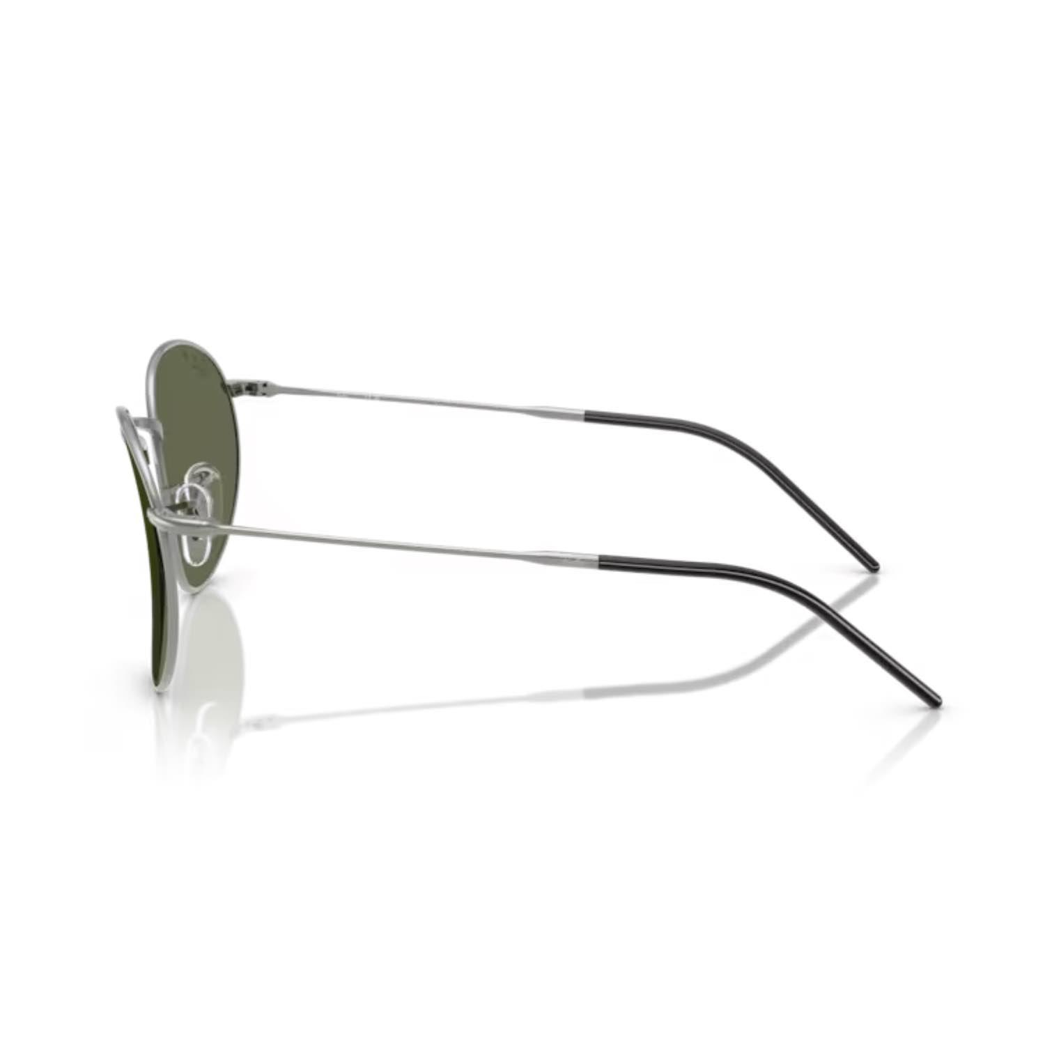 Ray-Ban RBR 0103S 0049A 53 Round Reverse Unisex Oval Gri Metal Güneş Gözlüğü