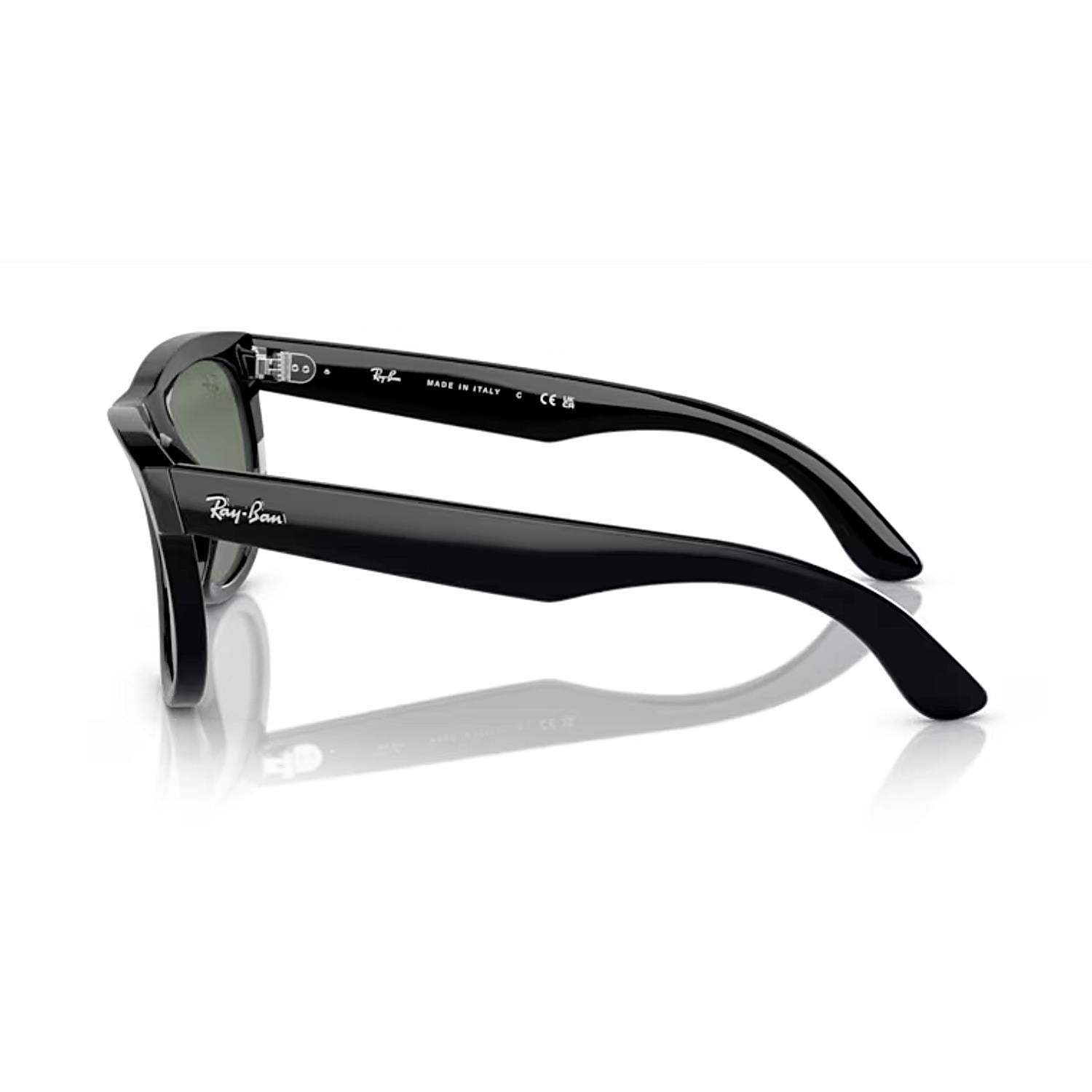 Ray-Ban RBR 0502S 6677VR 53 Wayfarer Reverse Unisex Siyah Kemik Güneş Gözlüğü 