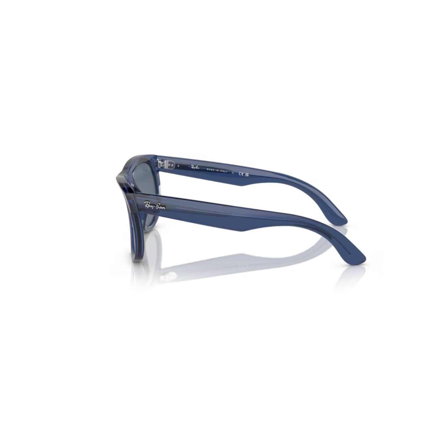 Ray-Ban RBR 0502S 67083A 50 Wayfarer Reverse Unisex Şeffaf Mavi Kemik Güneş Gözlüğü