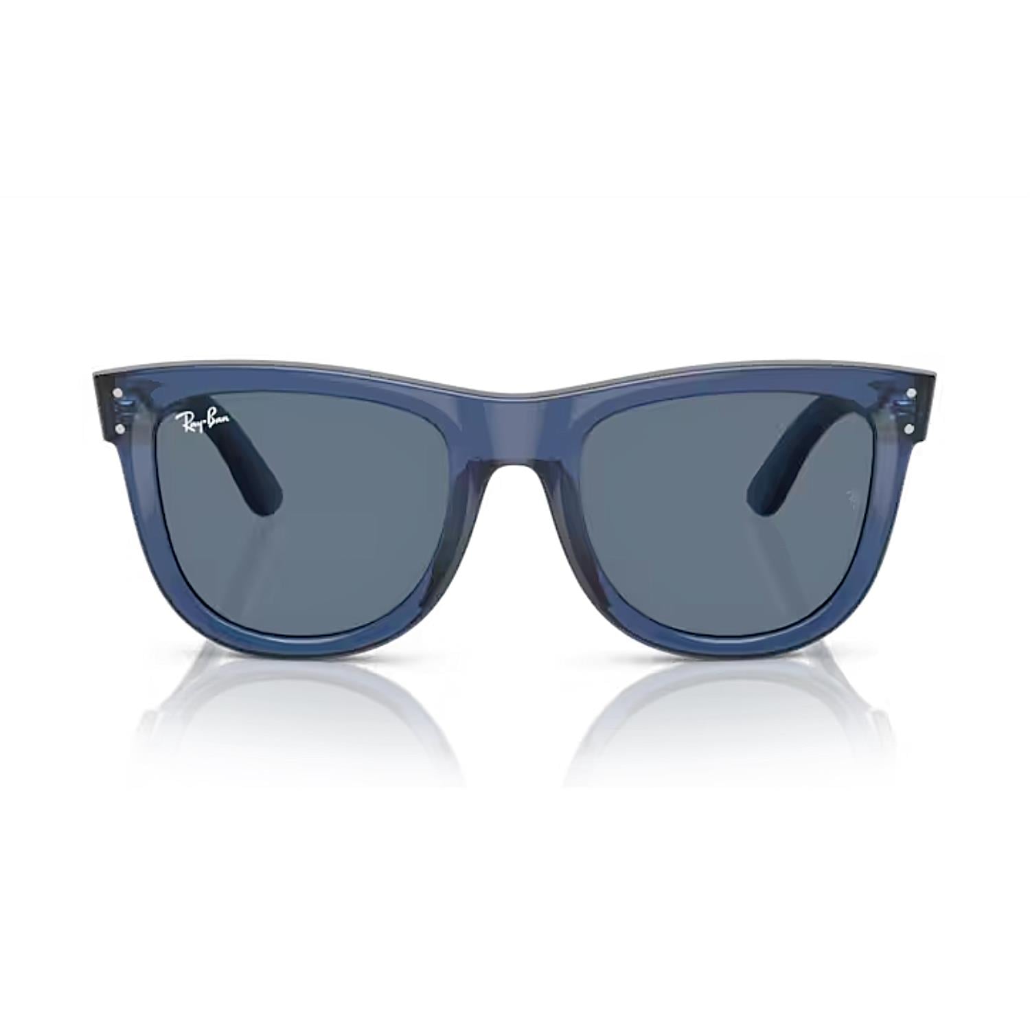 Ray-Ban RBR 0502S 67083A 53 Wayfarer Reverse Unisex Şeffaf Mavi Kemik Güneş Gözlüğü 