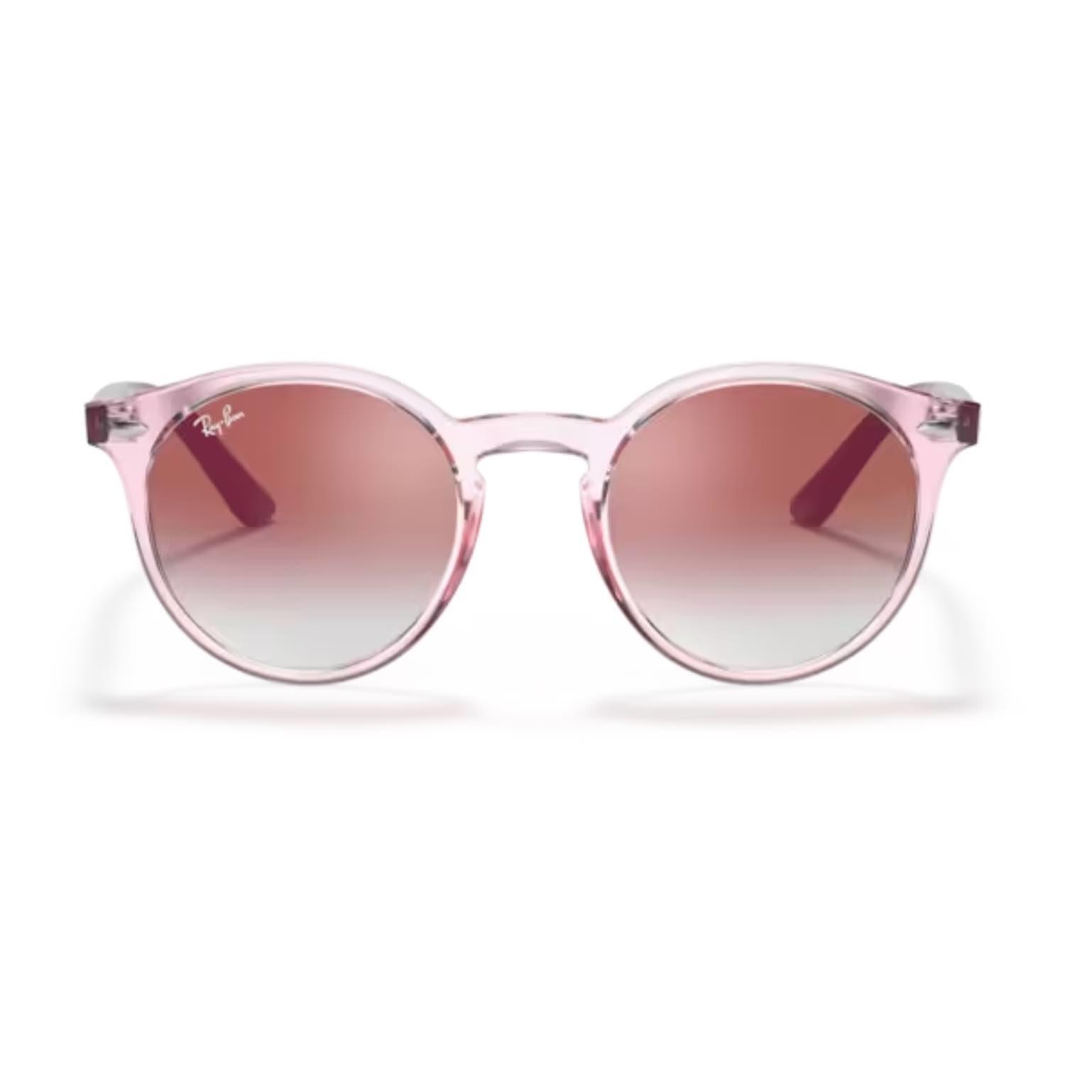 Ray-Ban RJ 9064S 7052V0 44 Çocuk Oval Şeffaf Pembe Kemik Güneş Gözlüğü