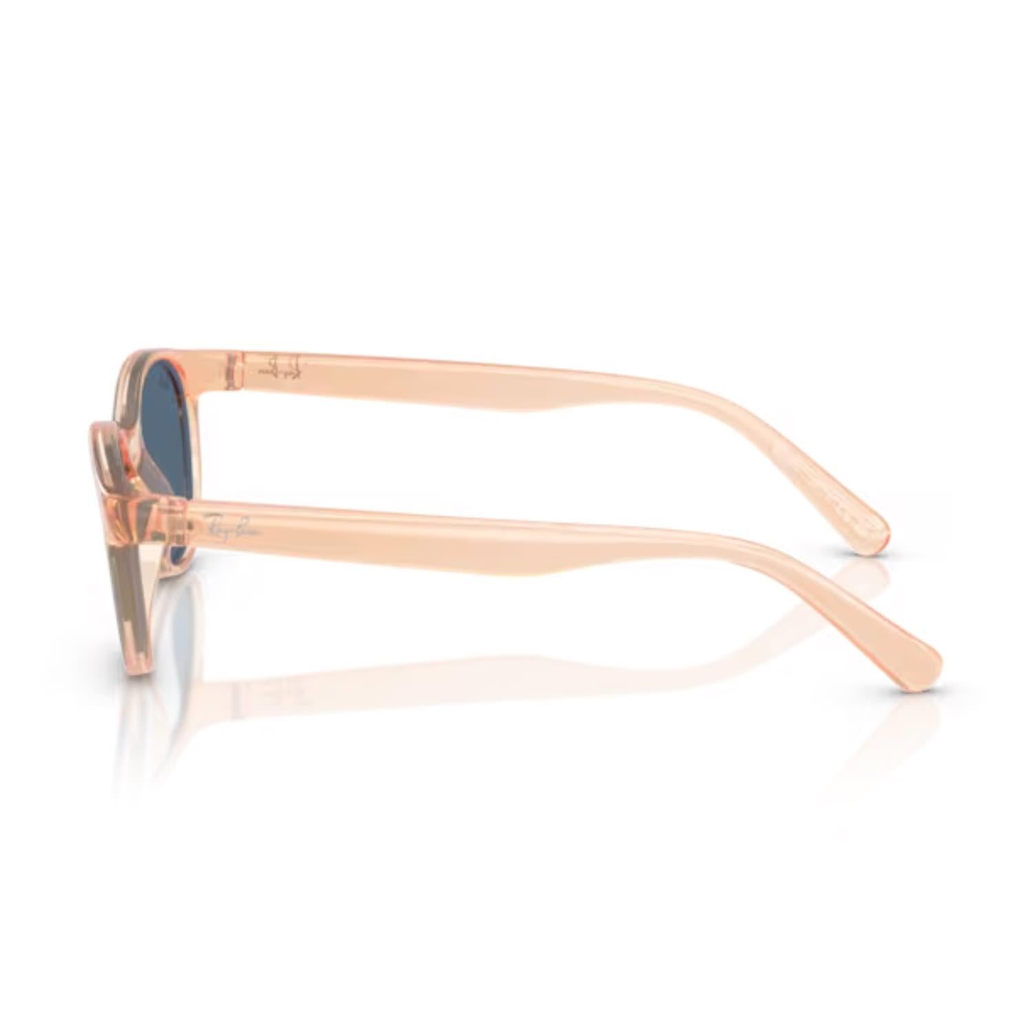 Ray-Ban RJ 9080S 717080 45 Çocuk Oval Şeffaf Turuncu Kemik Güneş Gözlüğü