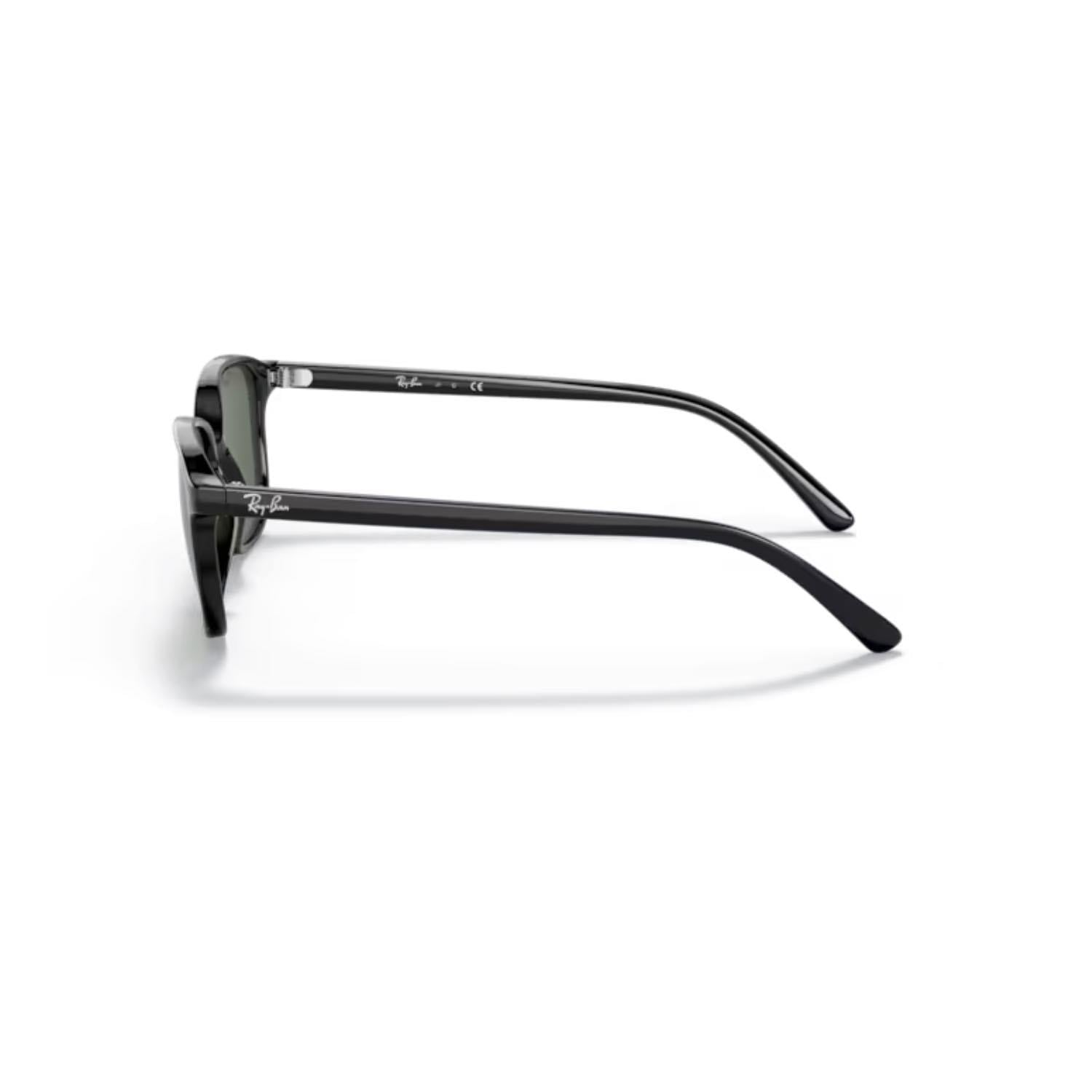 Ray-Ban RJ 9093S 10071 45 Junior Leonard Çocuk Kare Siyah Kemik Güneş Gözlüğü
