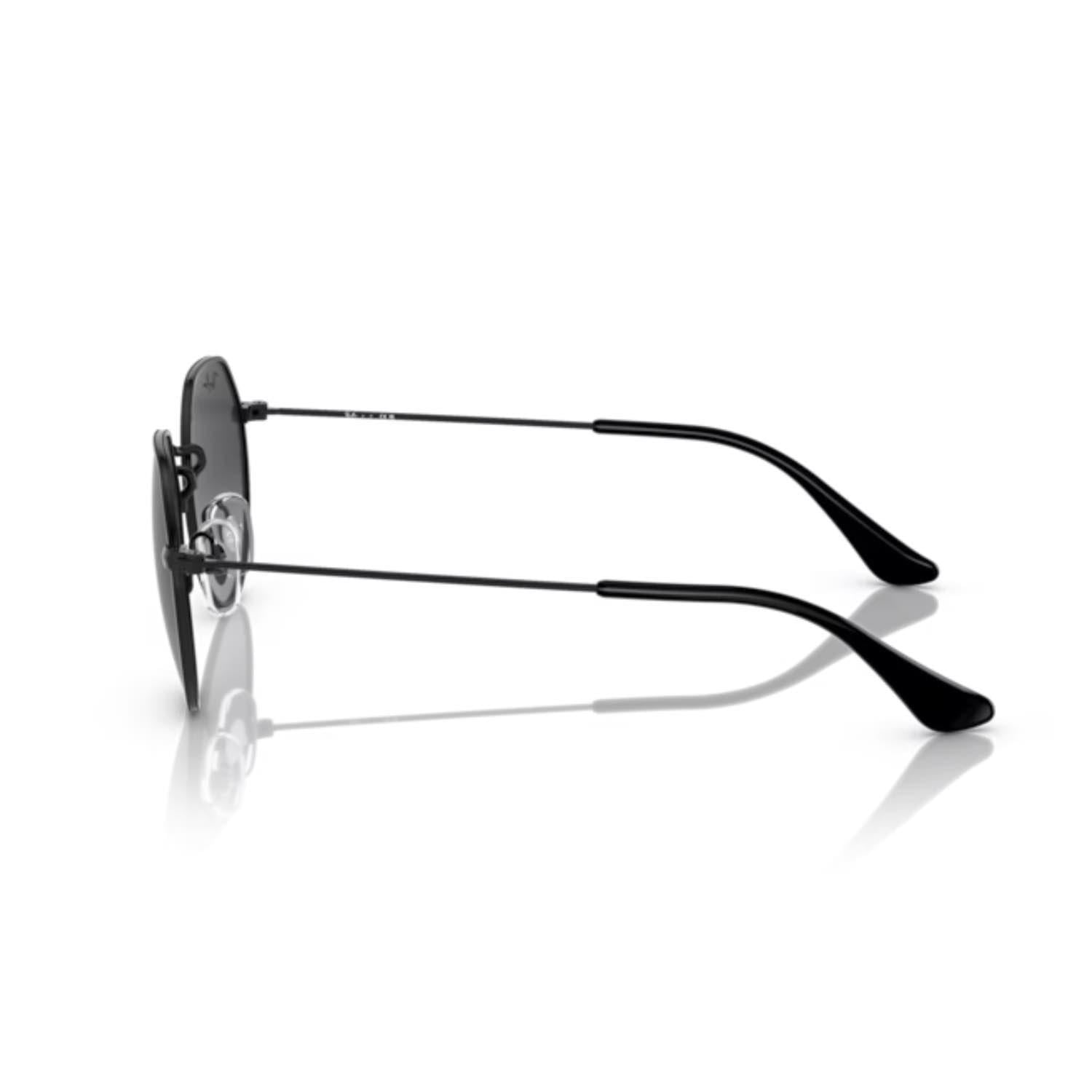 Ray-Ban RJ 9565S 2878G 47 Çocuk Oval Siyah Metal Güneş Gözlüğü