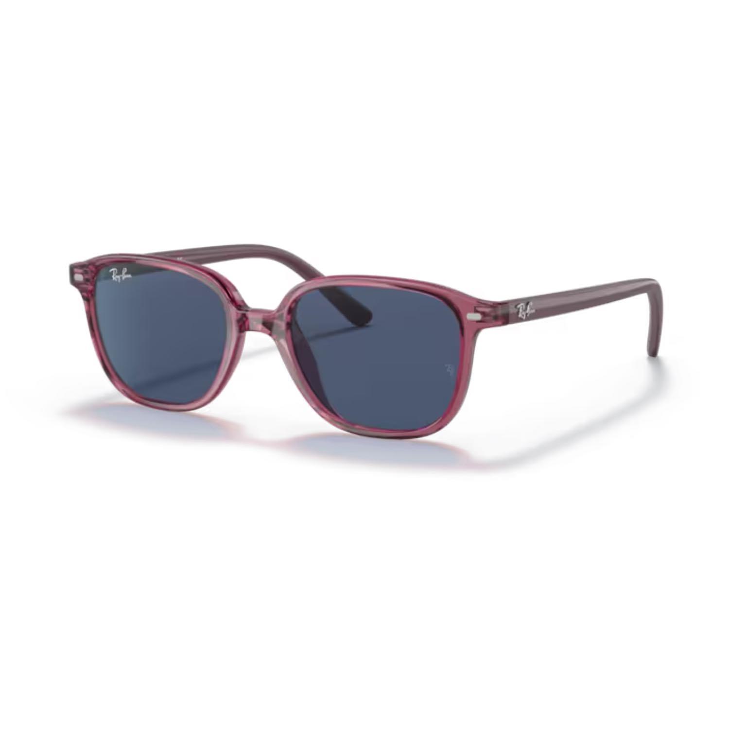 Ray-Ban RJ9093S 711280 45 Junior Leonard Çocuk Kare Şeffaf Pembe Kemik Güneş Gözlüğü