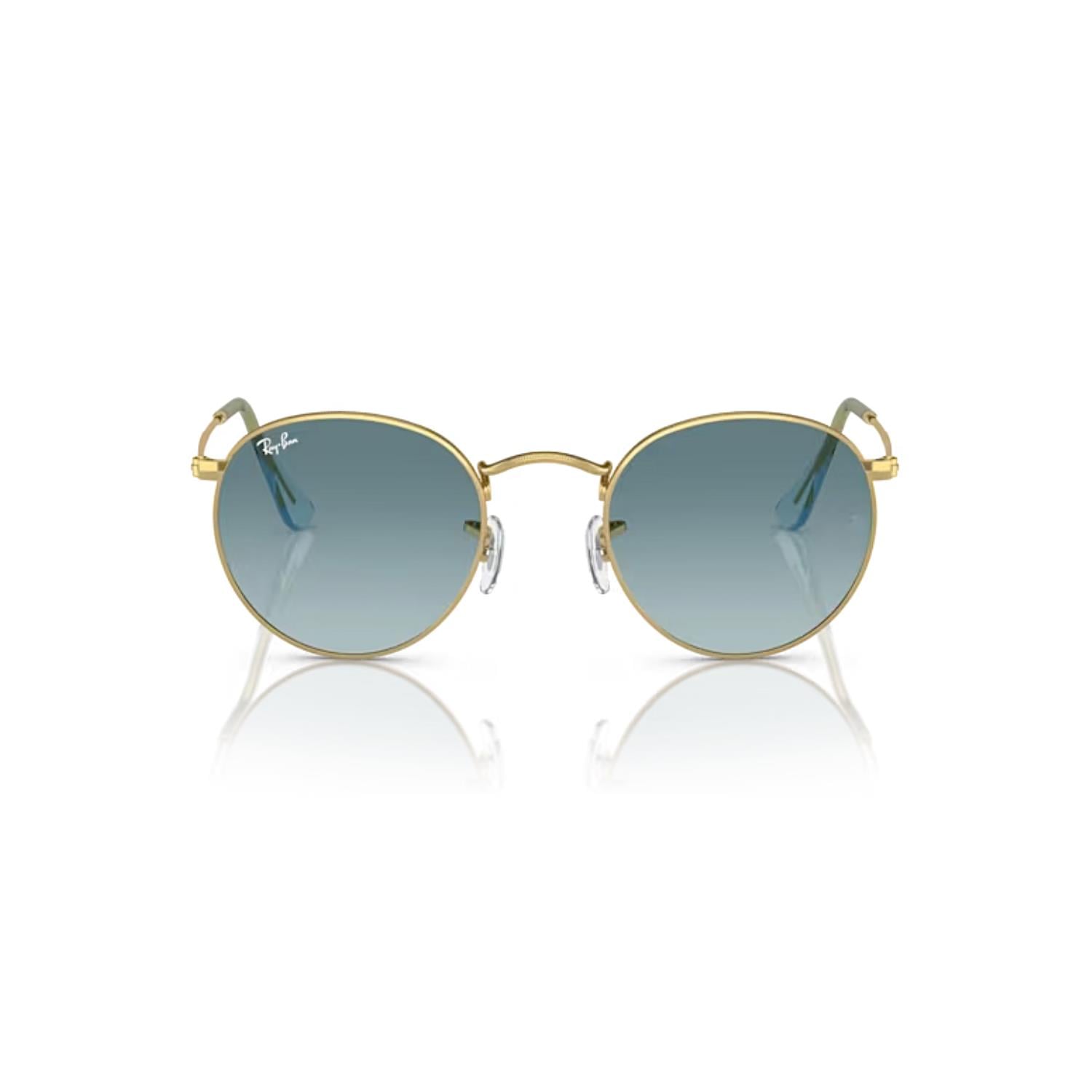 RB 3447 0013M 53 Round Metal Unisex Gold Güneş Gözlüğü