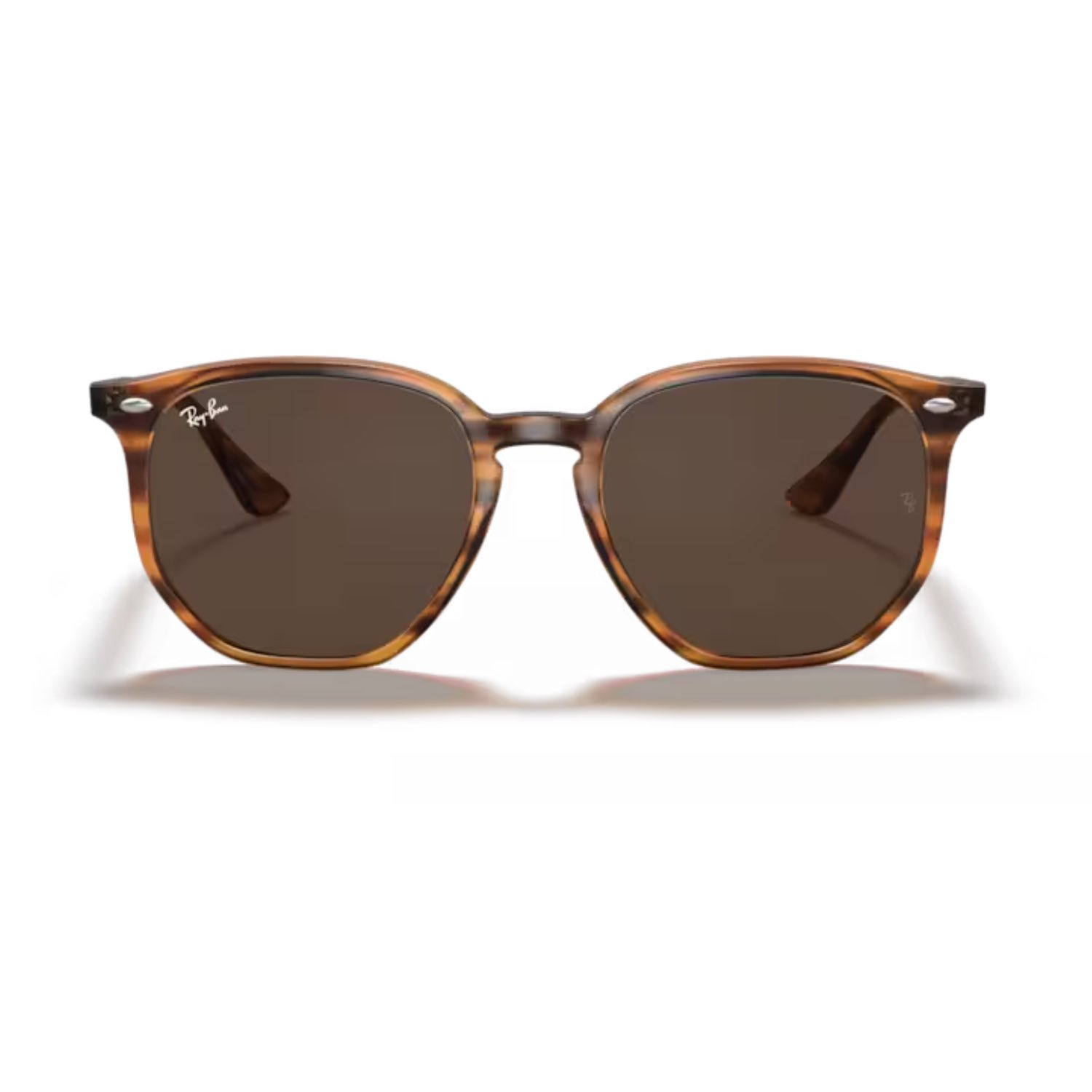 Ray-Ban RB 4306 82073 54 Unisex Geometrik Kırçıllı Kahverengi Kemik Güneş Gözlüğü