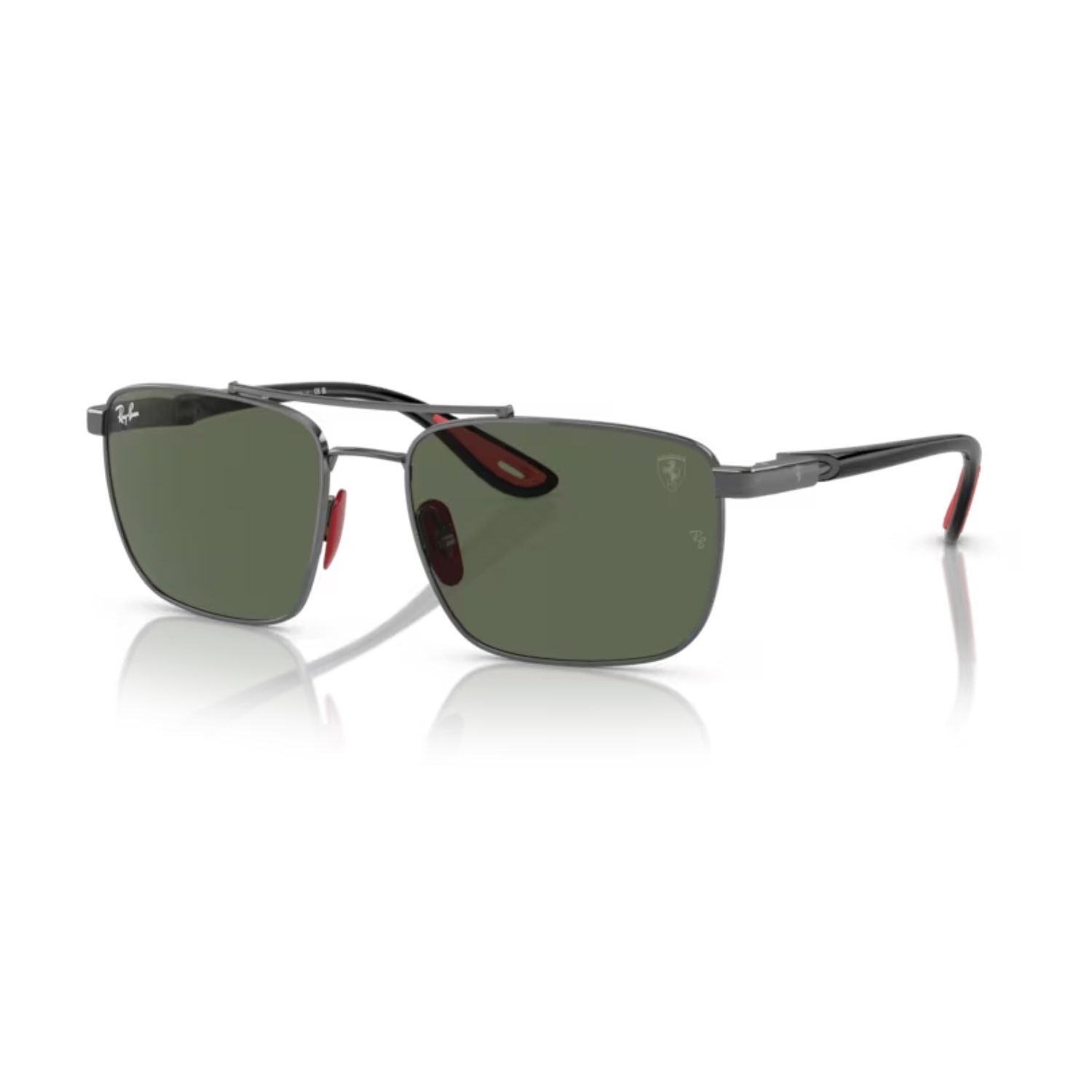 Ray-Ban RB 3715M F00171 58 Scuderia Ferrari Erkek Kare Gri Metal Güneş Gözlüğü