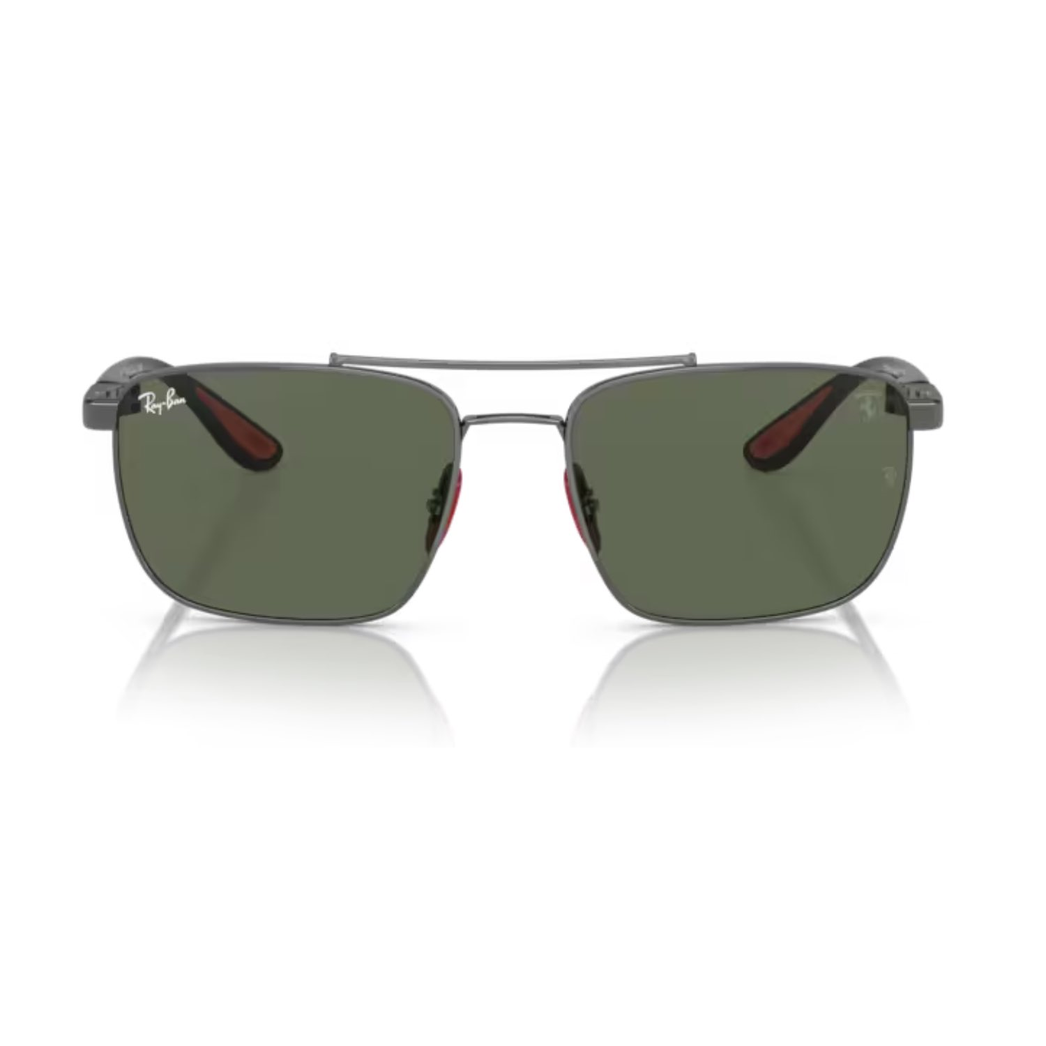 Ray-Ban RB 3715M F00171 58 Scuderia Ferrari Erkek Kare Gri Metal Güneş Gözlüğü