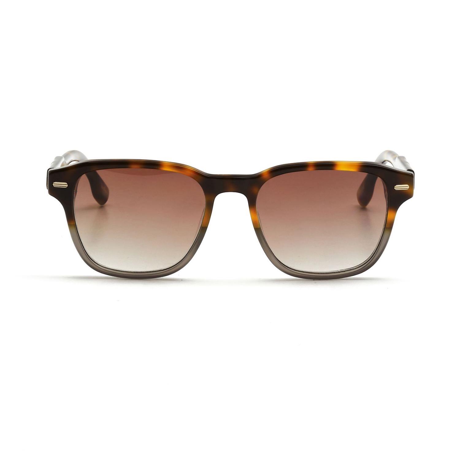 Redberry Borneo C4 53 Unisex Kare Kırçıllı Kahverengi Kemik Güneş Gözlüğü