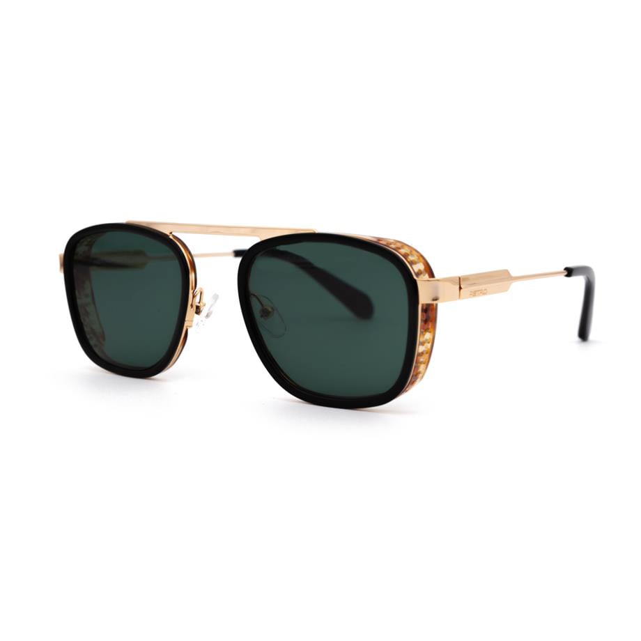 Retro Dakar I C01 G15 51 Erkek Gold Metal Kare Güneş Gözlüğü