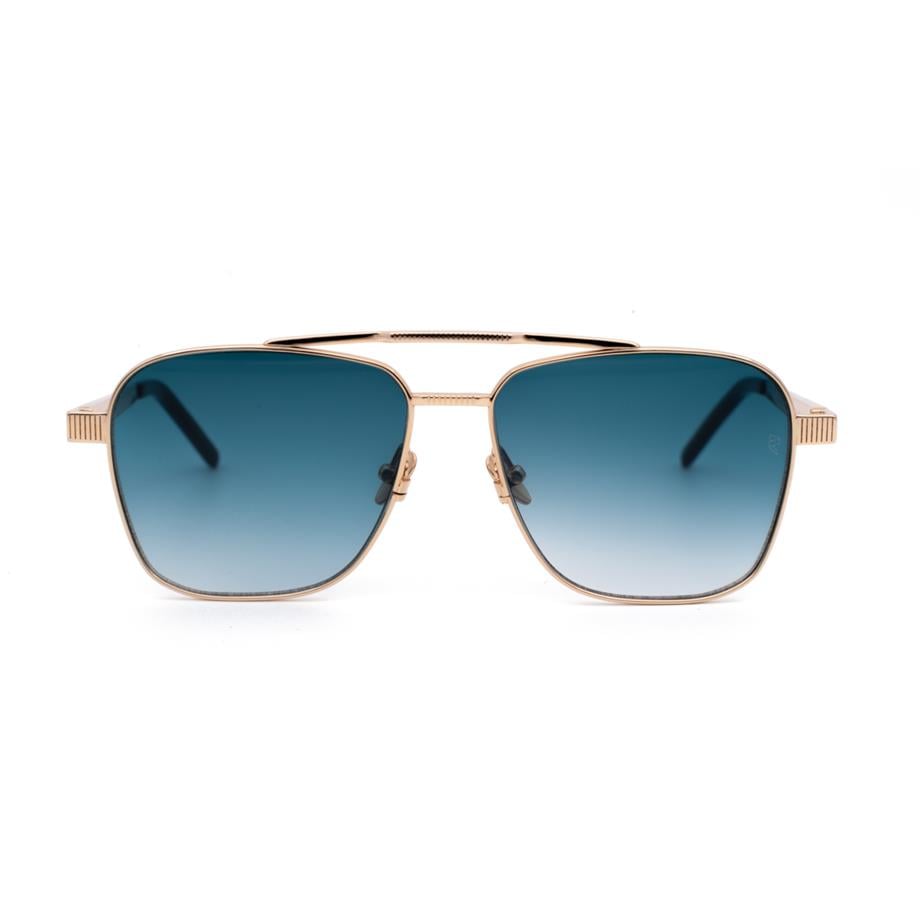 Retro Limited II C01 58 Erkek Gold Metal Kare Güneş Gözlüğü
