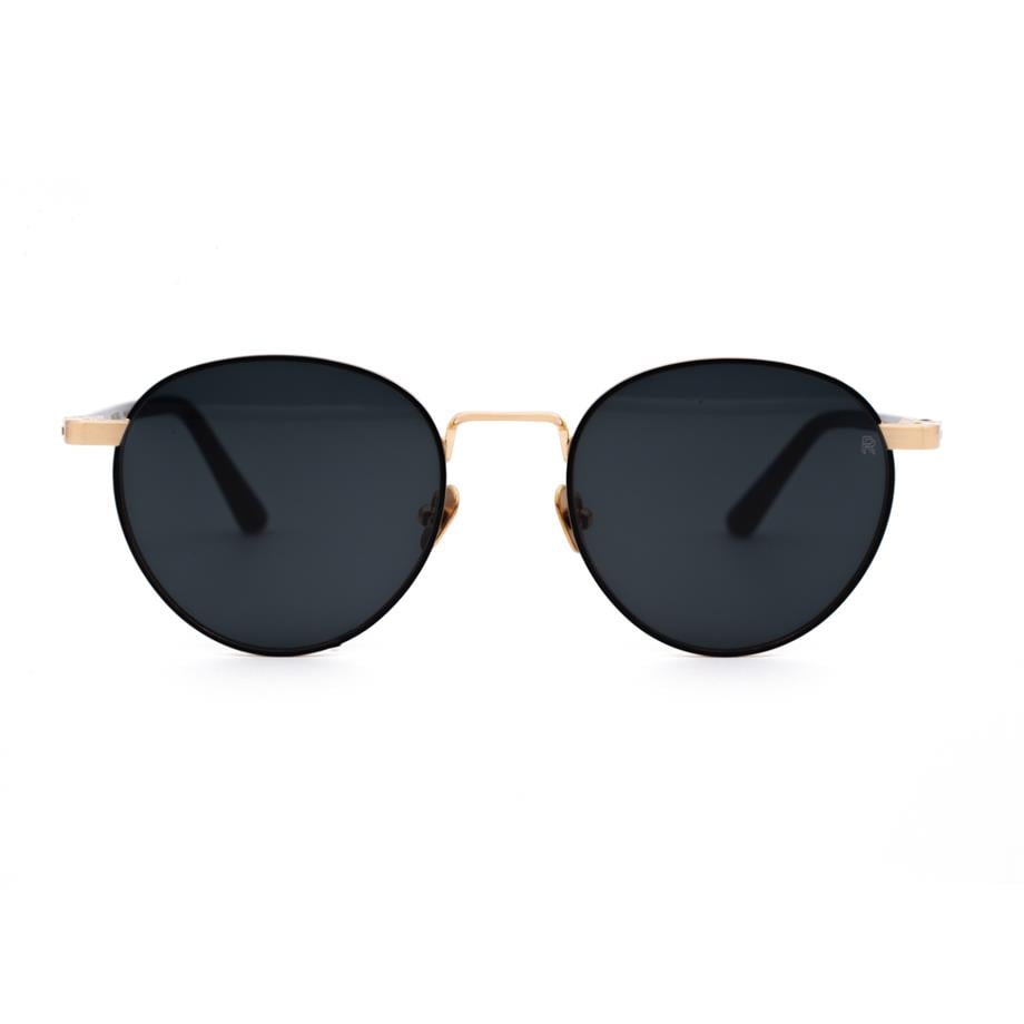 Retro Oxford I C05 52 Unisex Gold Metal Yuvarlak   Güneş Gözlüğü