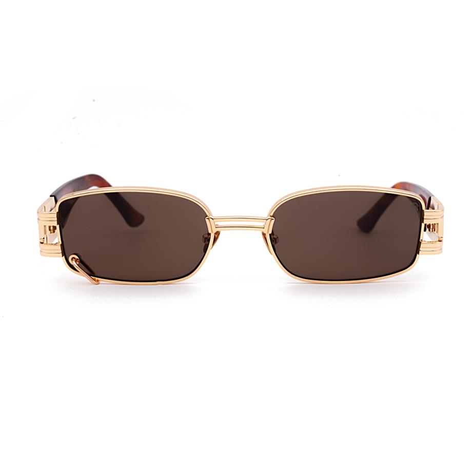 Retro Piercing I C02 55 Kadın Gold Metal Dikdörtgen Güneş Gözlüğü