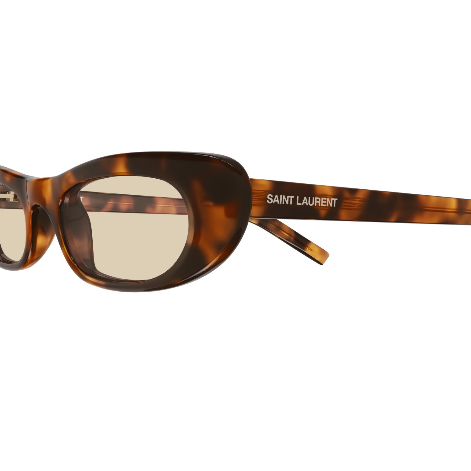 Saint Laurent SL 557 SHADE 008 53 Kadın Çekik Kırçıllı Kahverengi Kemik Güneş Gözlüğü