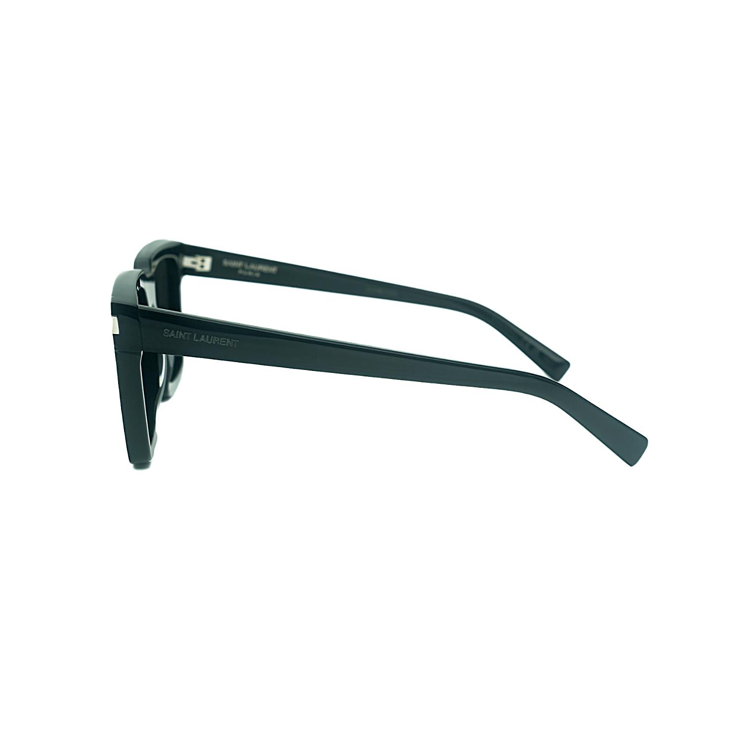Saint Laurent  SL 610 001 59 Unisex Kare Siyah Kemik Güneş Gözlüğü