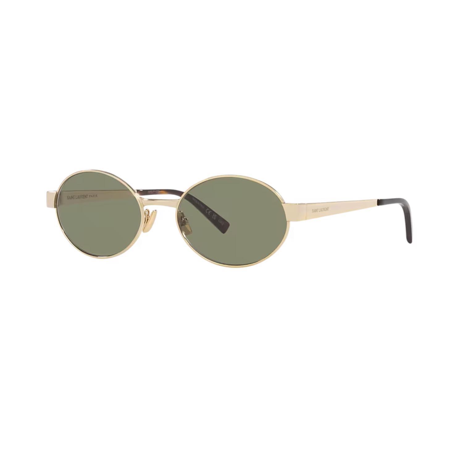 Saint Laurent SL 692 003 55 Unisex Oval Gold Metal Güneş Gözlüğü