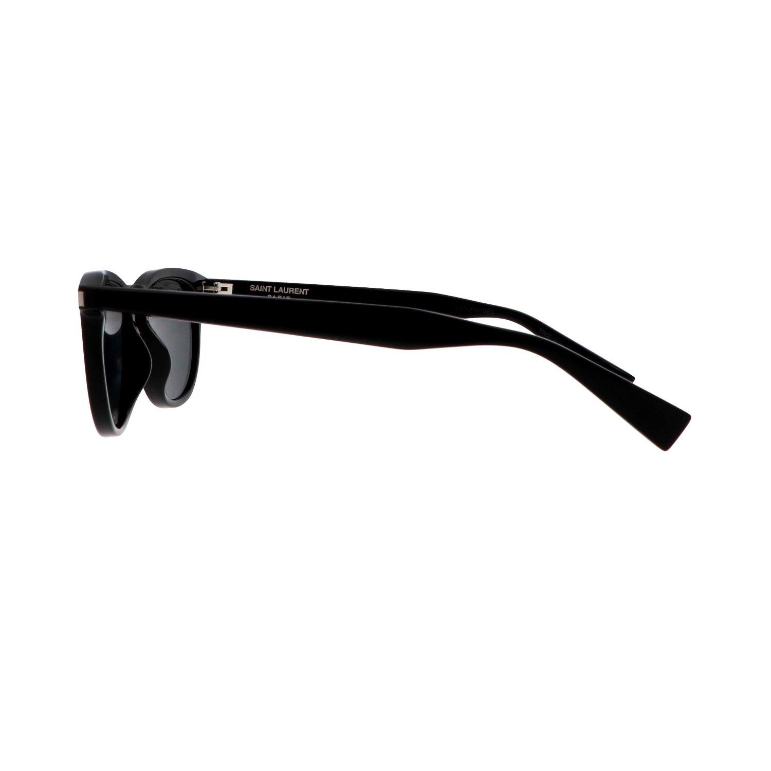 Saint Laurent SL 797 001 53 Unisex Oval Siyah Kemik Güneş Gözlüğü