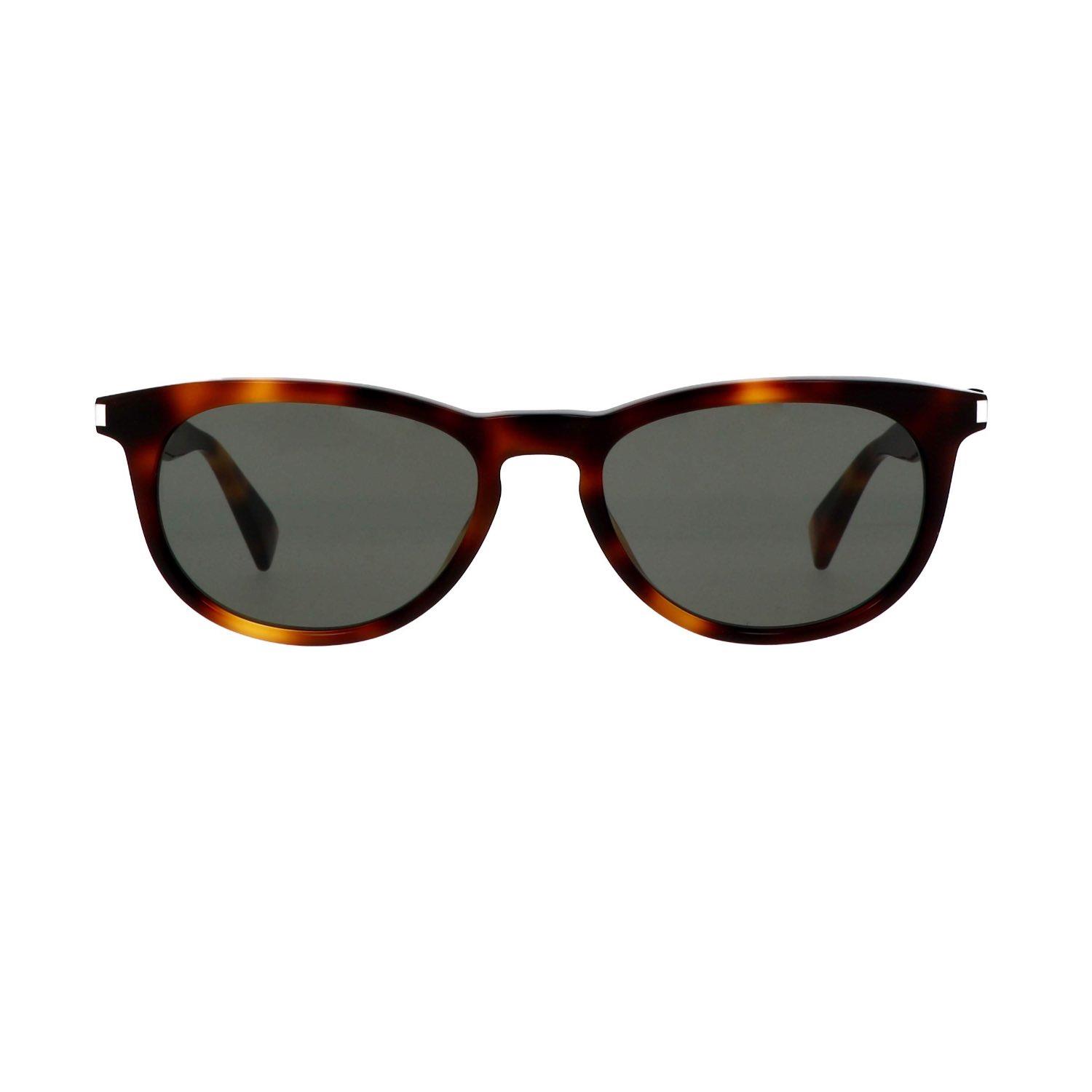 Saint Laurent SL 797 003 53 Unisex Oval Kırçıllı Kahverngi Kemik Güneş Gözlüğü