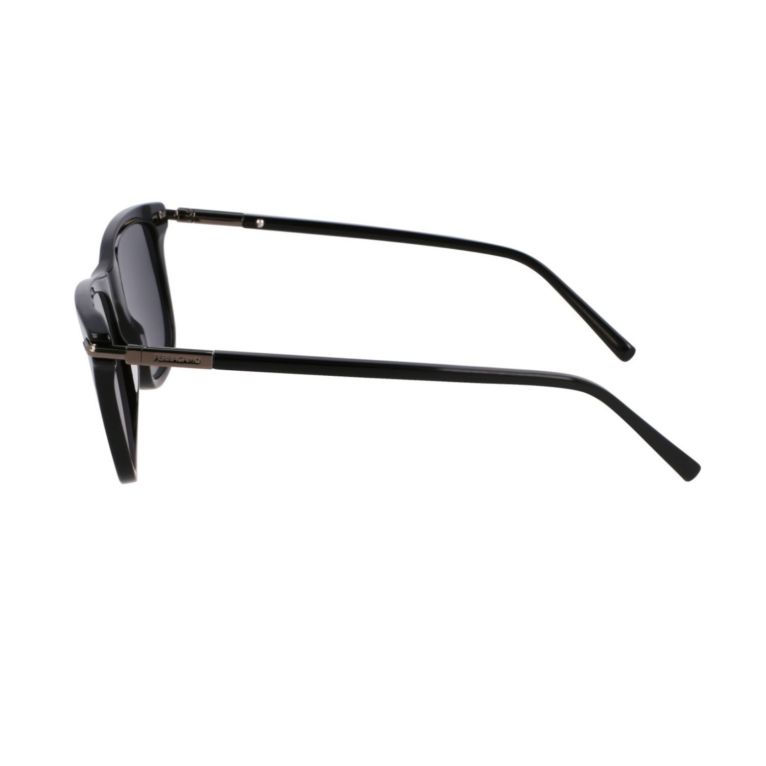 Salvatore Ferragamo SF 2028S 001 54 Unisex Dikdörtgen Siyah Kemik Güneş Gözlüğü