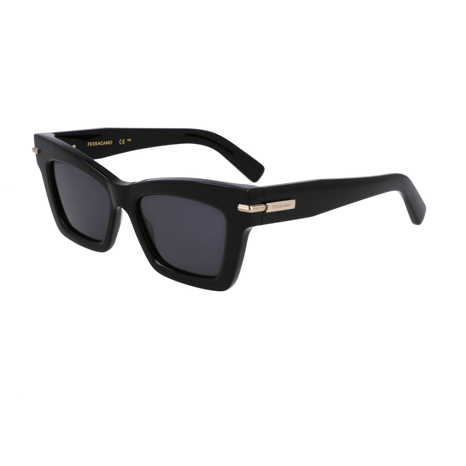 Salvatore Ferragamo SF 2031S 001 53 Kadın Cat Eye Siyah Kemik Güneş Gözlüğü