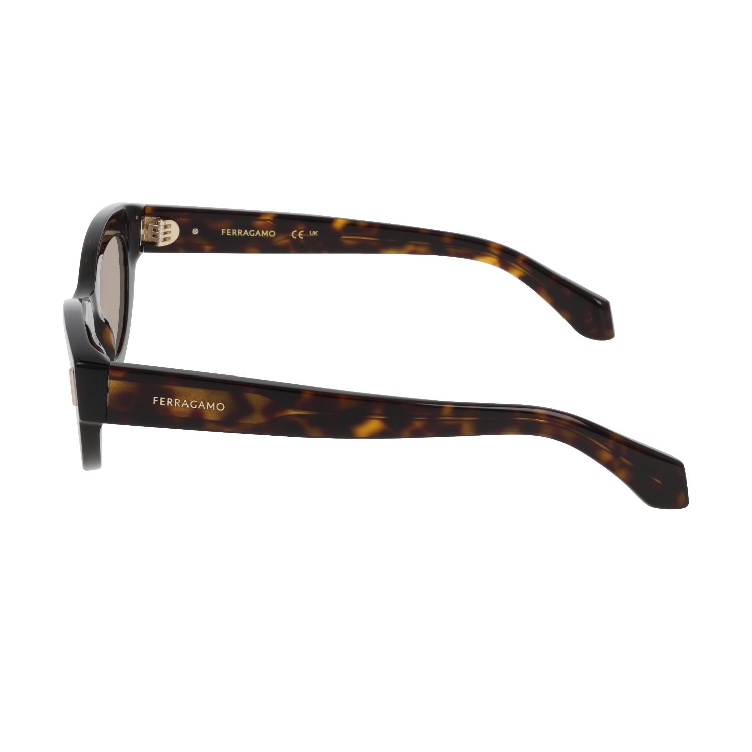 Salvatore Ferragamo SF 2062SE 242 49 Kadın Cat Eye Kırçıllı Kahverengi Kemik Güneş Gözlüğü