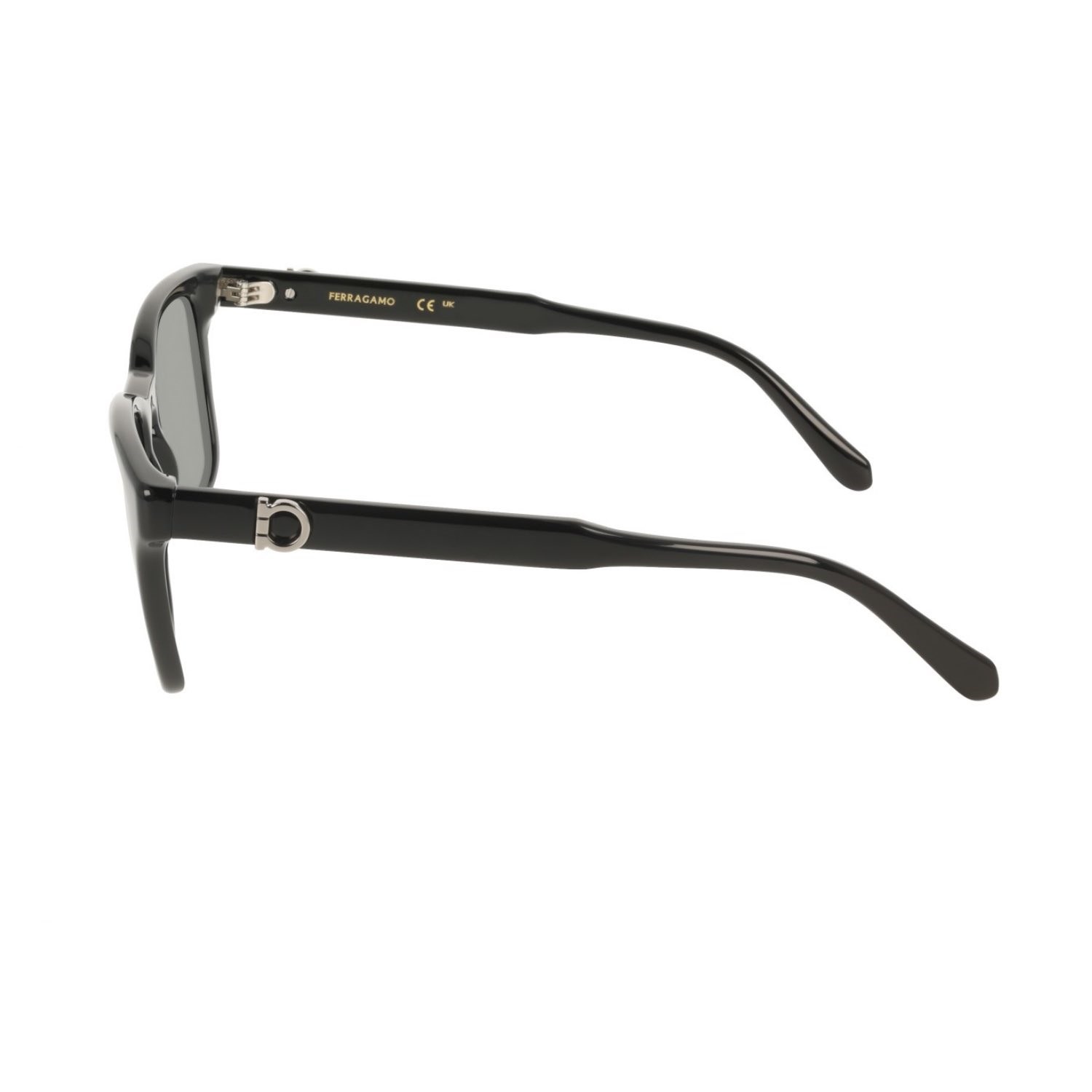 Salvatore Ferragamo SF 2086SE 001 55 Unisex Dikdörtgen Siyah Kemik Güneş Gözlüğü