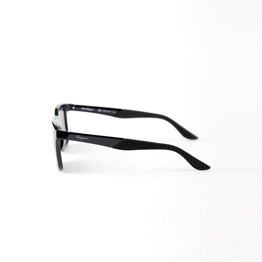 Salvatore Ferragamo SF 1028S 001 56 Erkek Siyah Dikdörtgen  Güneş Gözlüğü
