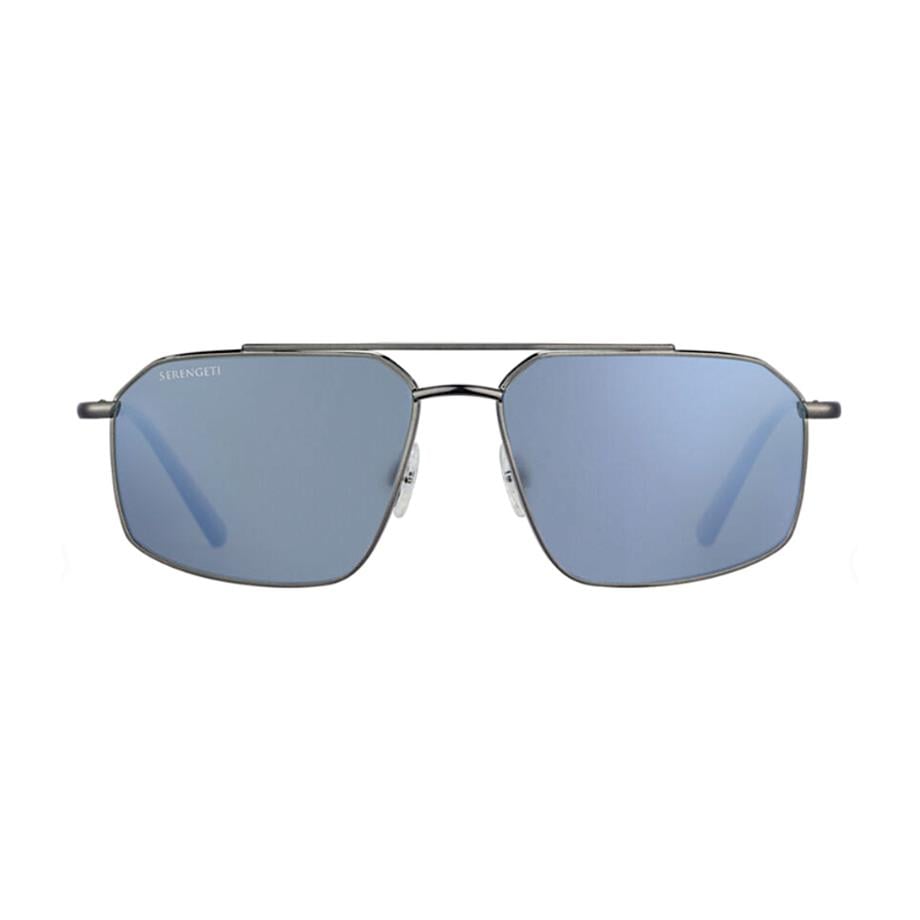 Serengeti 546002 57 Wayne Unisex Metal Polarize Dikdörtgen Güneş Gözlüğü