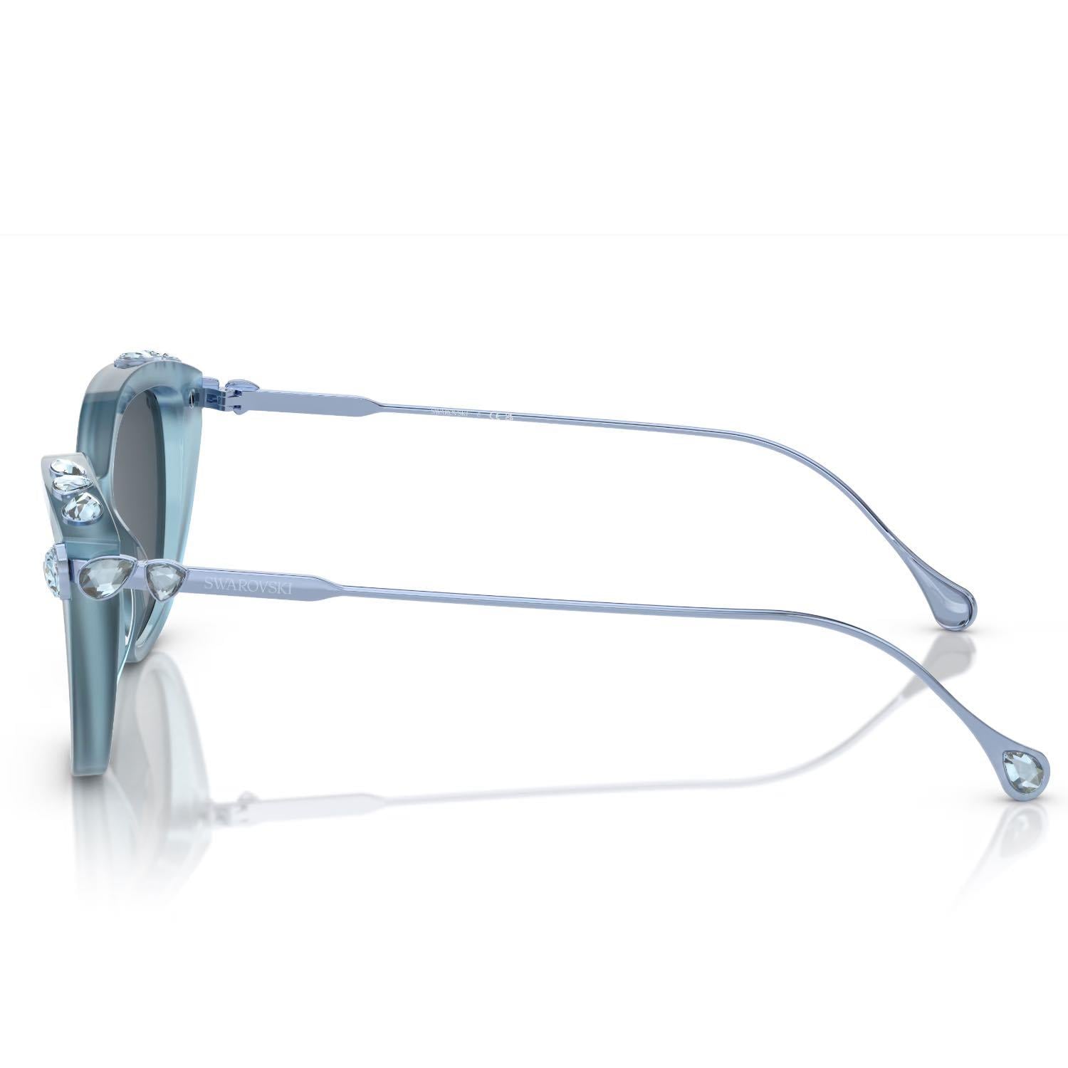Swarovski OSK 6010 200487 53 Kadın Cat Eye Mavi Kemik Güneş Gözlüğü