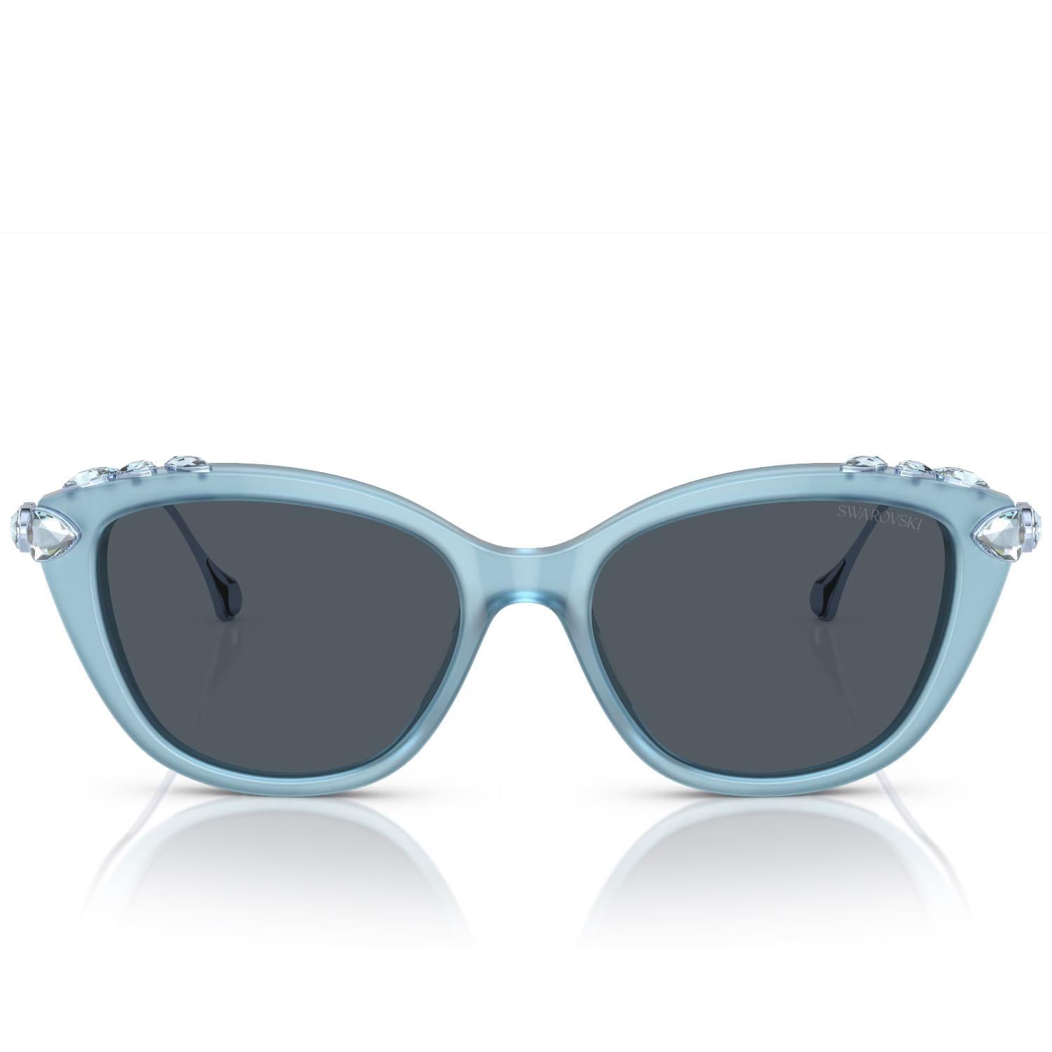 Swarovski OSK 6010 200487 53 Kadın Cat Eye Mavi Kemik Güneş Gözlüğü