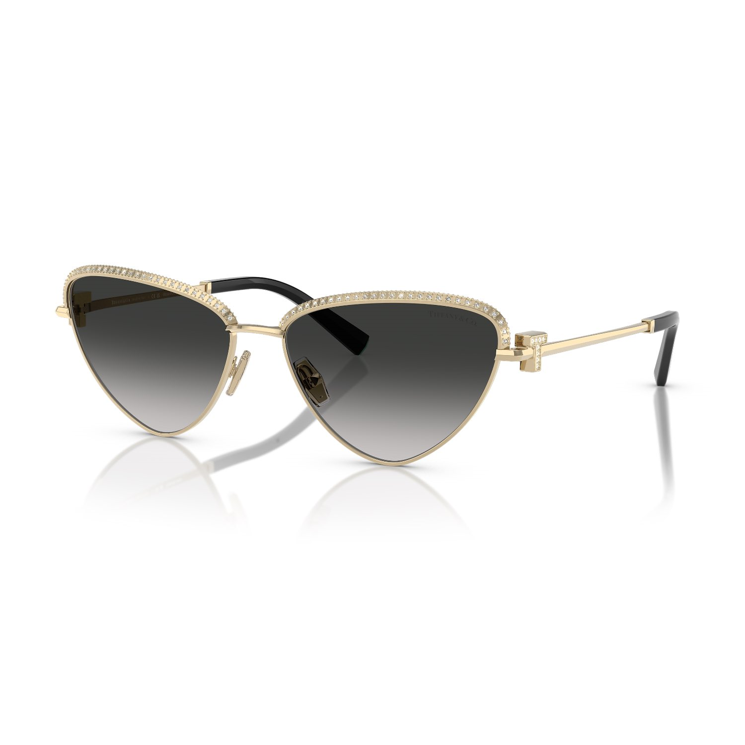 Tiffani Co. TF 3107KB 62203C 59 Kadın Geometrik Gold Metal Güneş Gözlüğü