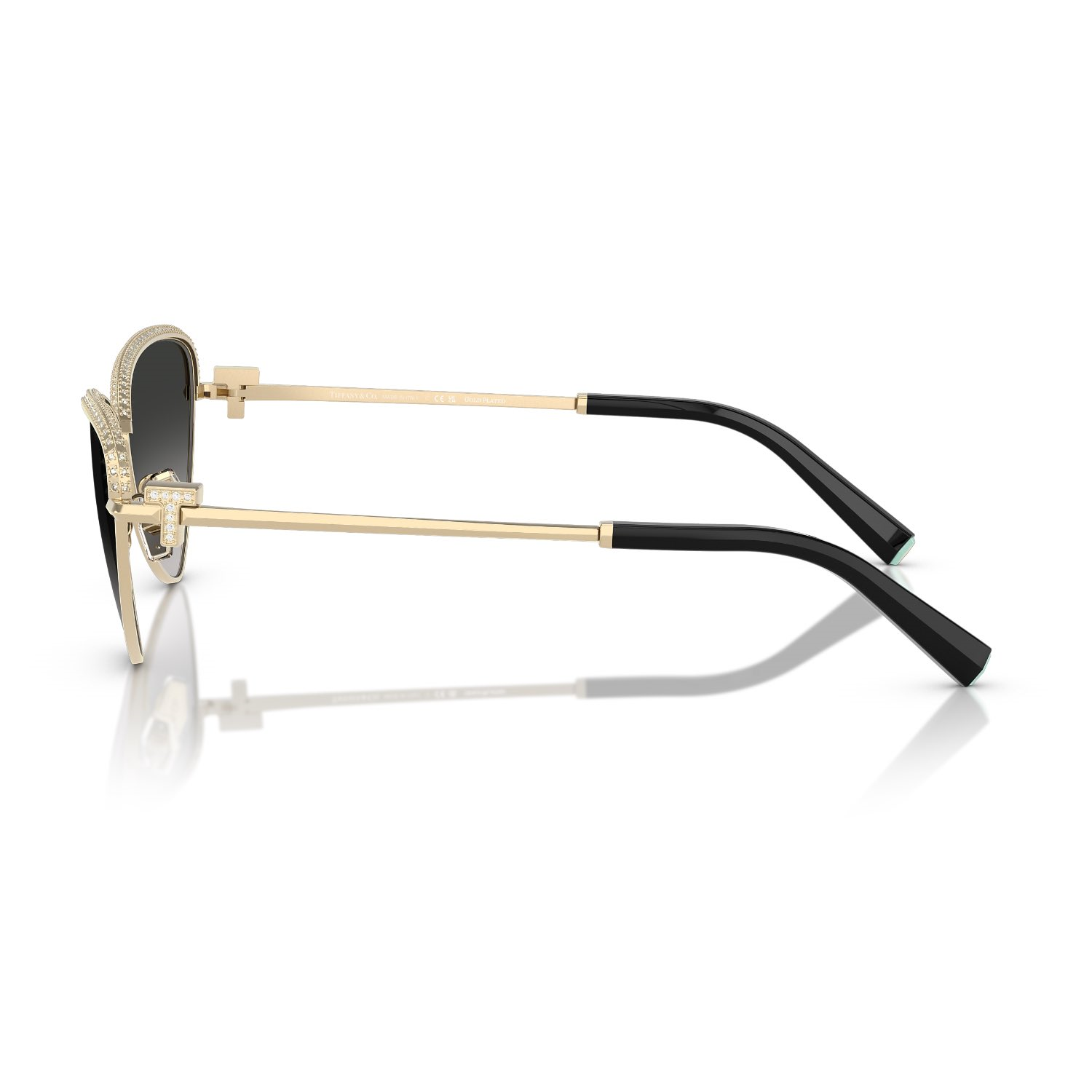 Tiffani Co. TF 3107KB 62203C 59 Kadın Geometrik Gold Metal Güneş Gözlüğü
