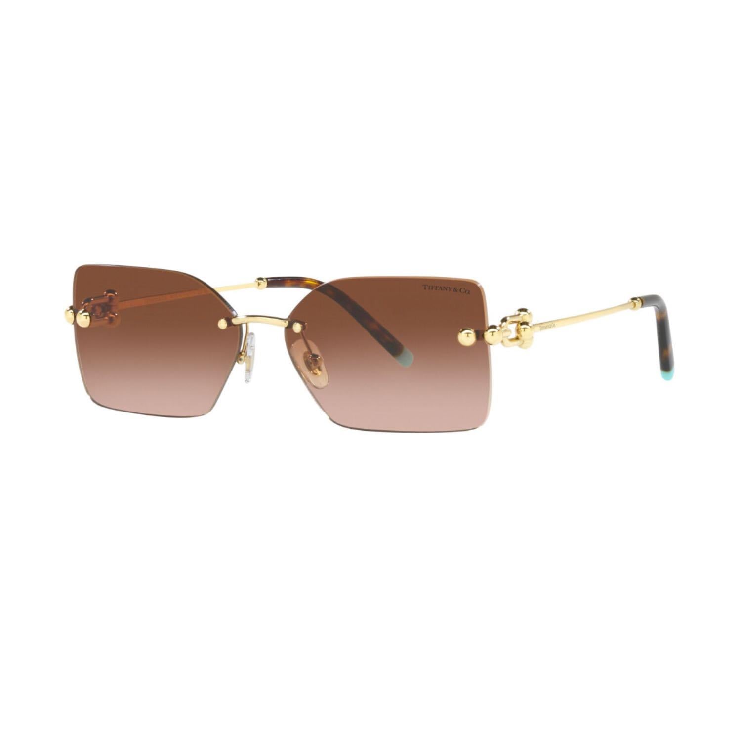 Tiffany Co. TF 3088 61773B 59 Kadın Kelebek Gold Metal Güneş Gözlüğü