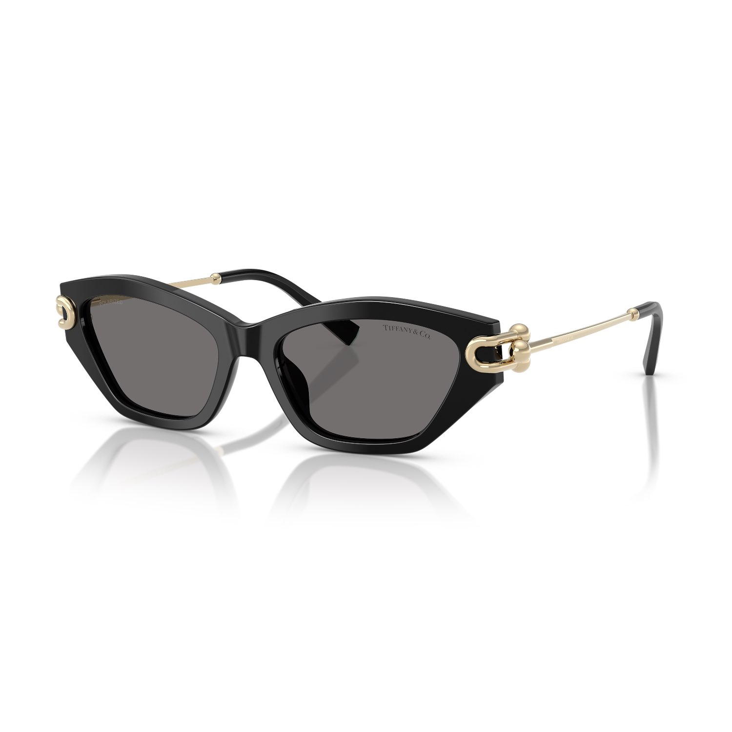 Tiffany Co. TF 4231U 800181 53 Kadın Polarize Cat Eye Siyah Kemik Güneş Gözlüğü