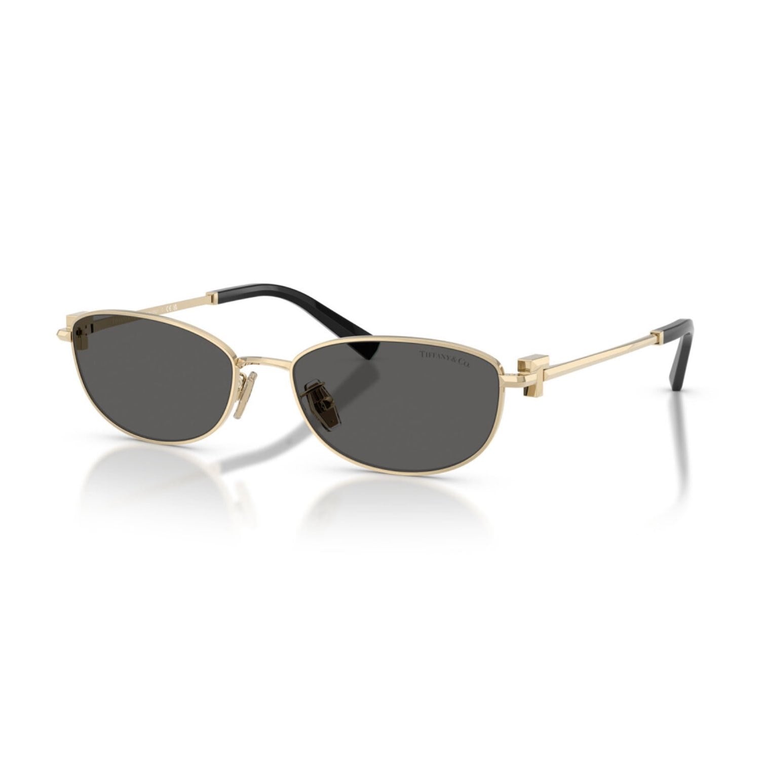 Tiffany Co. TF 3115 6021S4 56 Unisex Oval Gold Metal Güneş Gözlüğü