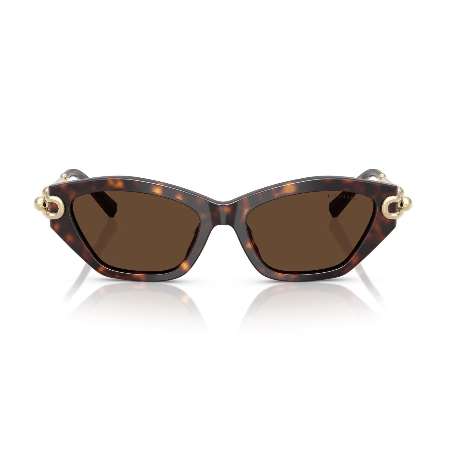 Tiffany Co. TF 4231U 80153G 53 Kadın Cat Eye Kırçıllı Kahverengi Kemik Güneş Gözlüğü