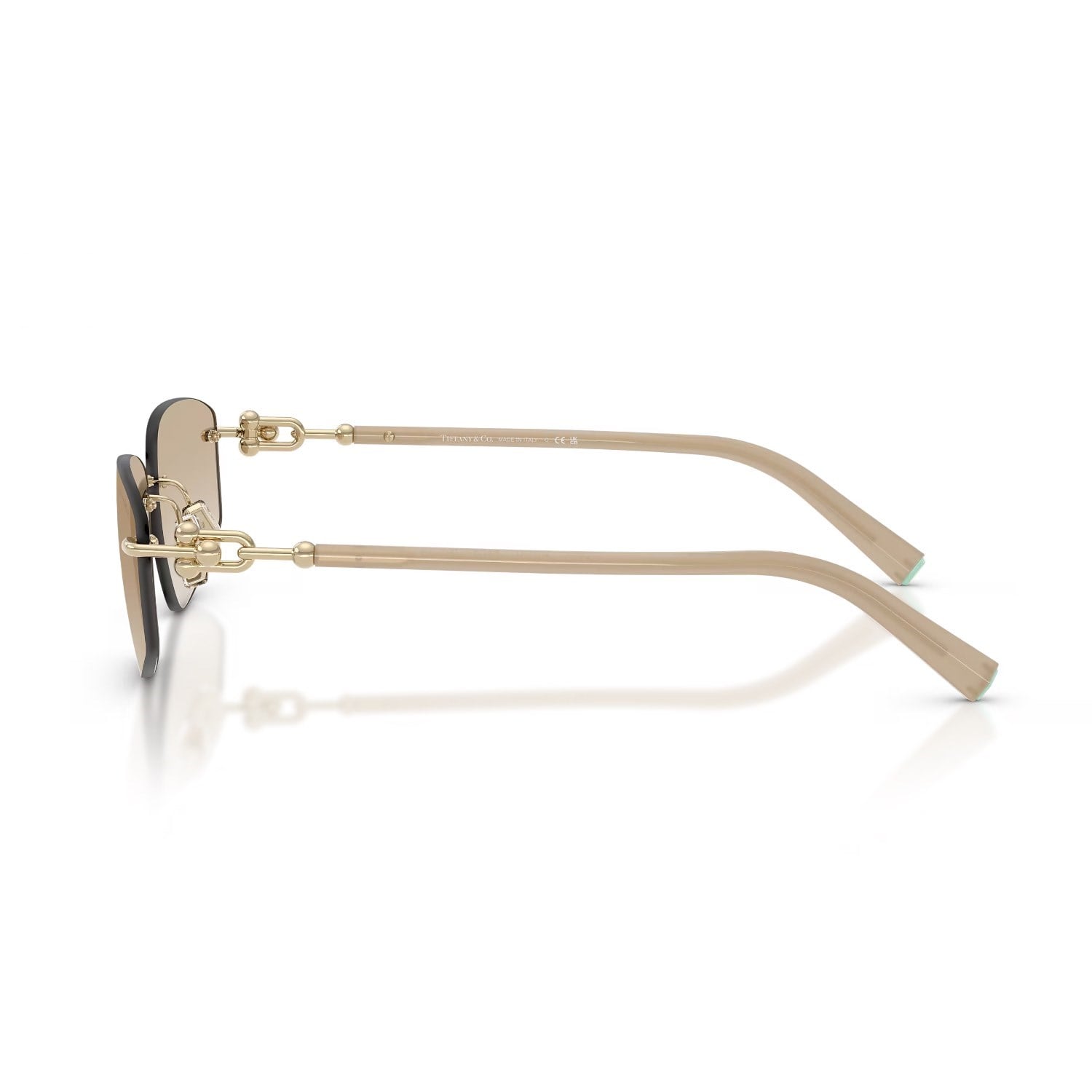 Tiffany Co. TF 3114 602111 59 Unisex Geometrik Gold Metal Güneş Gözlüğü
