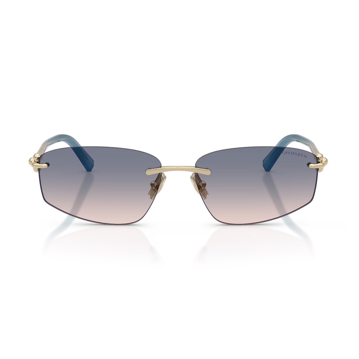 Tiffany Co. TF 3114 619116 59 Unisex Geometrik Gold Metal Güneş Gözlüğü