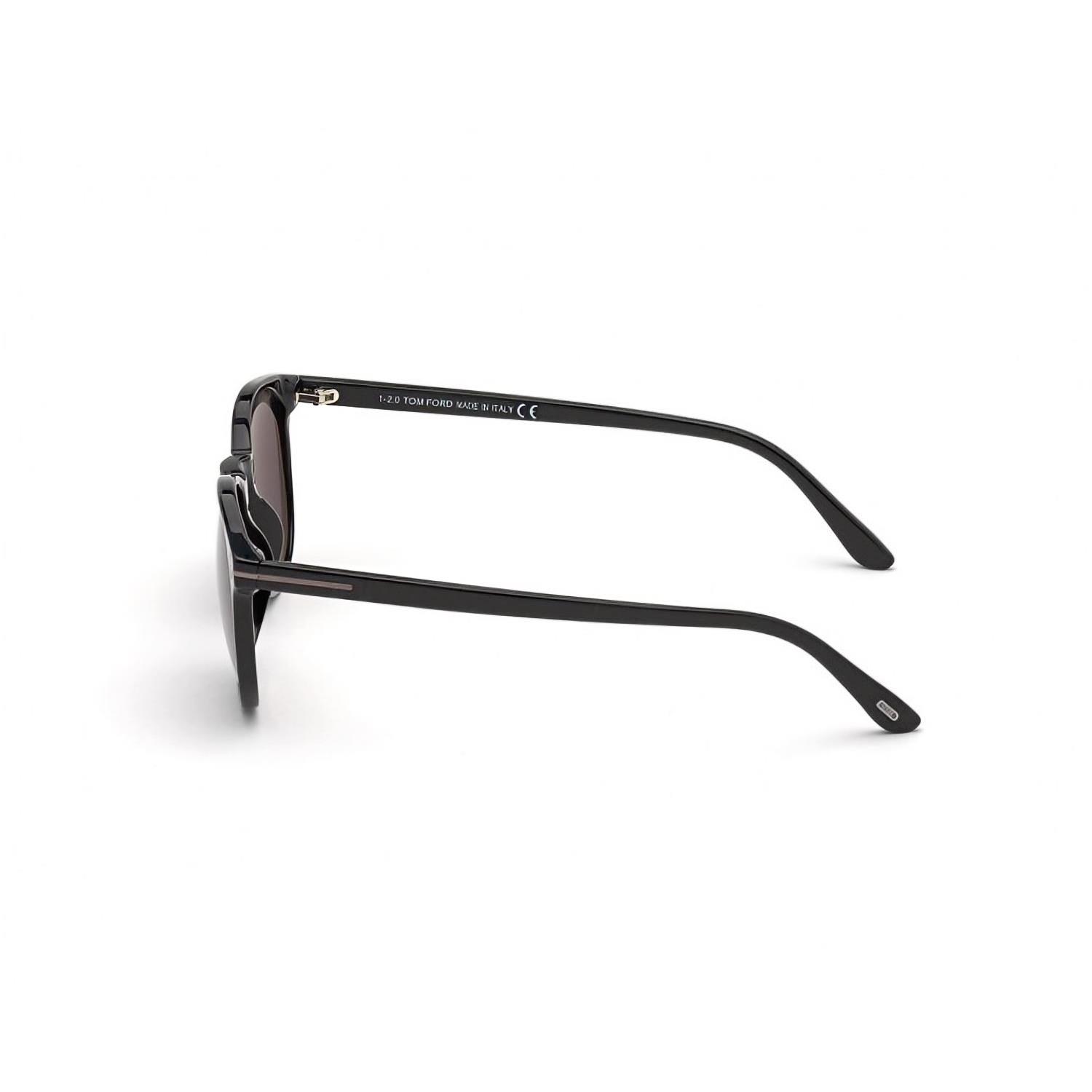 Tom Ford FT 0858NS 01A 51 Unisex Oval Siyah Kemik Güneş Gözlüğü 