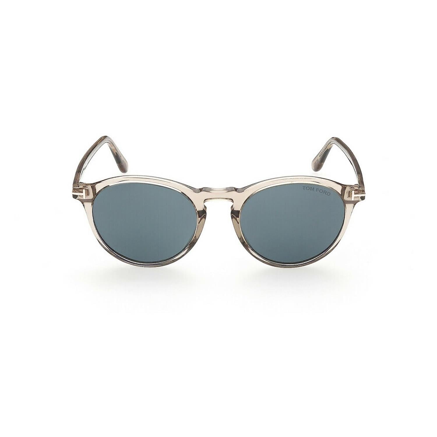 Tom Ford FT 0904 57V 52 Unisex Oval Şeffaf Bej Kemik Güneş Gözlüğü