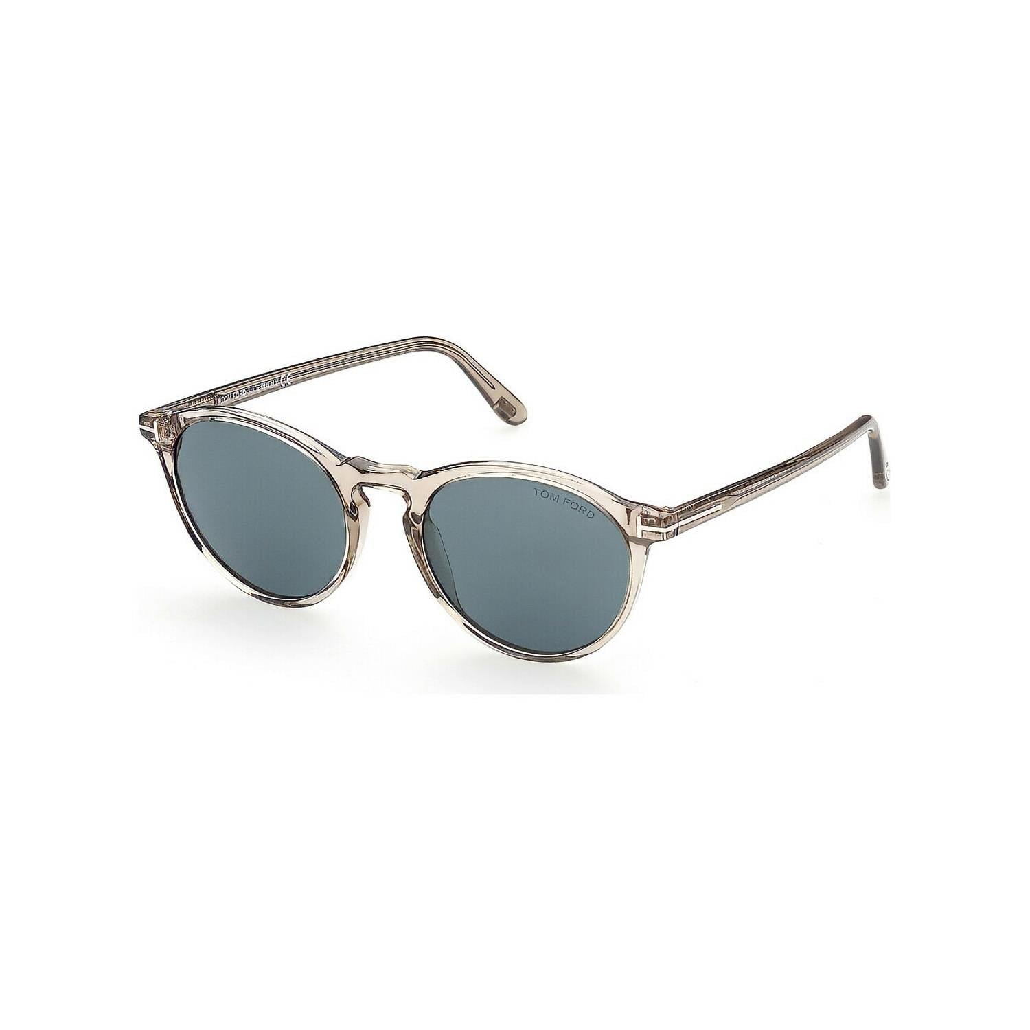 Tom Ford FT 0904 57V 52 Unisex Oval Şeffaf Bej Kemik Güneş Gözlüğü