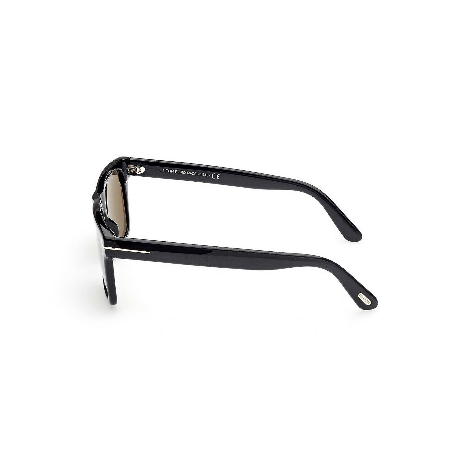 Tom Ford FT 0906 01H 56 Polarize Erkek Kare Kahverengi Güneş Gözlüğü 