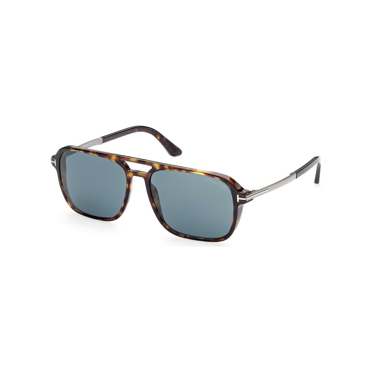 Tom Ford FT 0910 52V 59 Erkek Kare Kırçıllı Kahverengi Güneş Gözlüğü