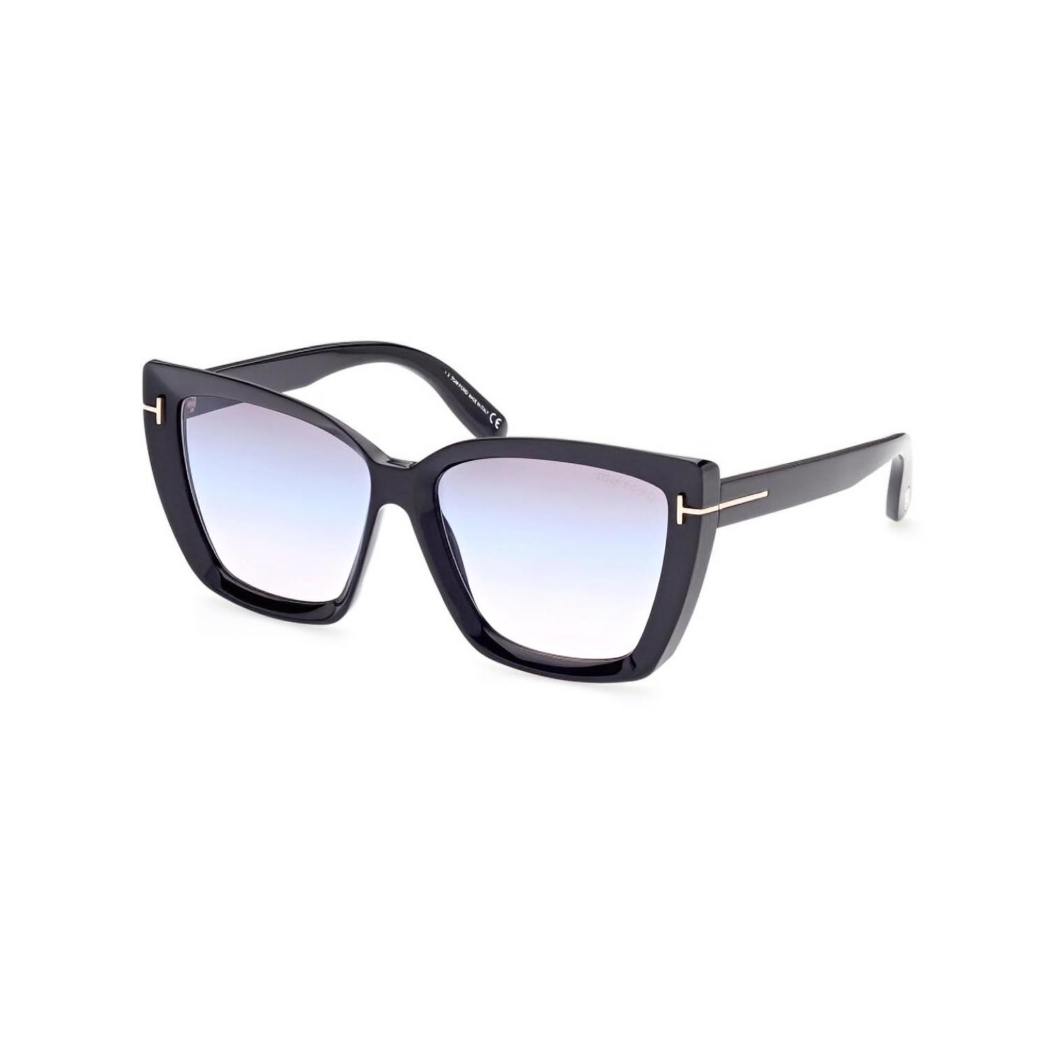 Tom Ford FT 0920 01B 57 Kadın Cat Eye Siyah Kemik Güneş Gözlüğü