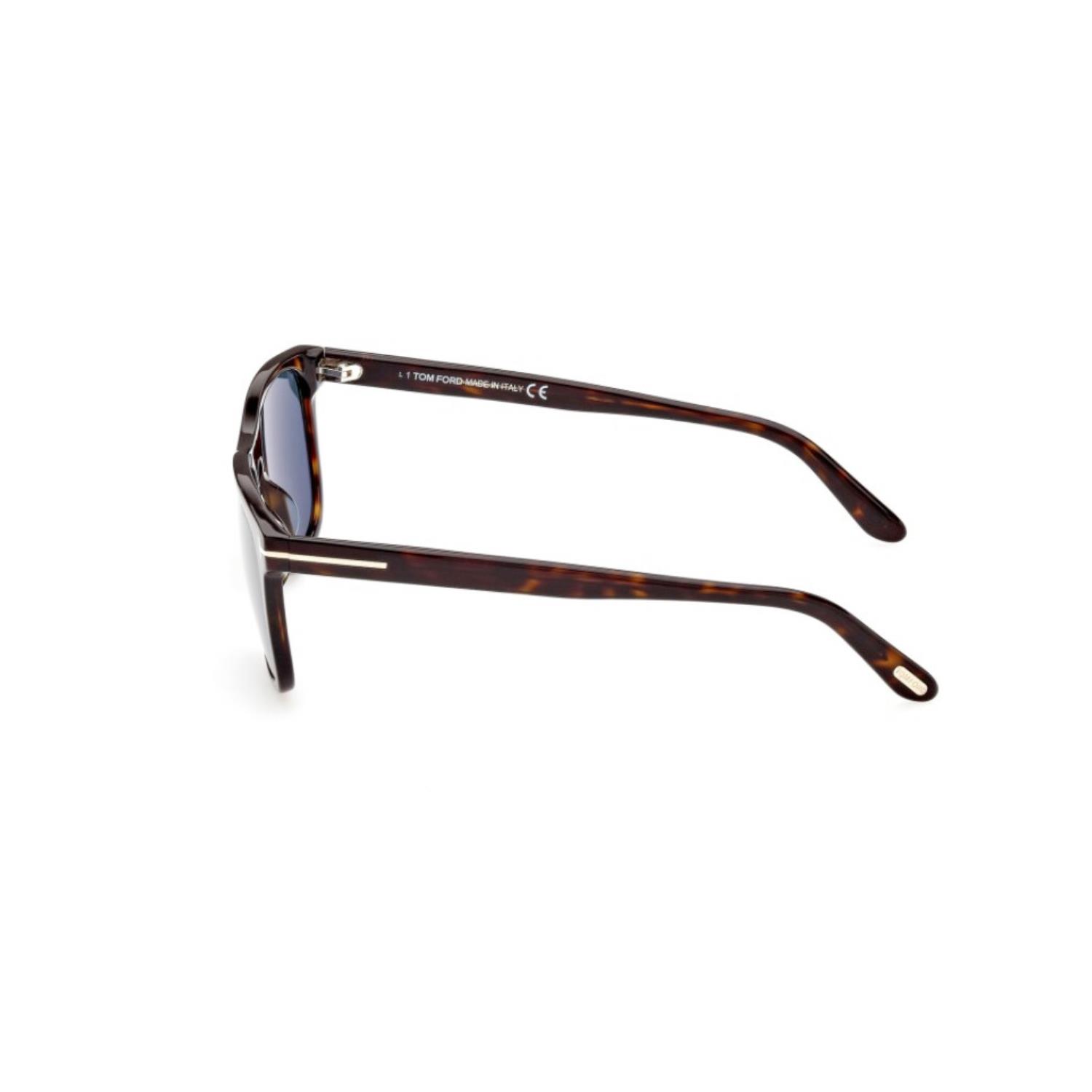 Tom Ford FT 0930 52V 56 Erkek Dikdörtgen Kırçıllı Kahverengi Kemik Güneş Gözlüğü