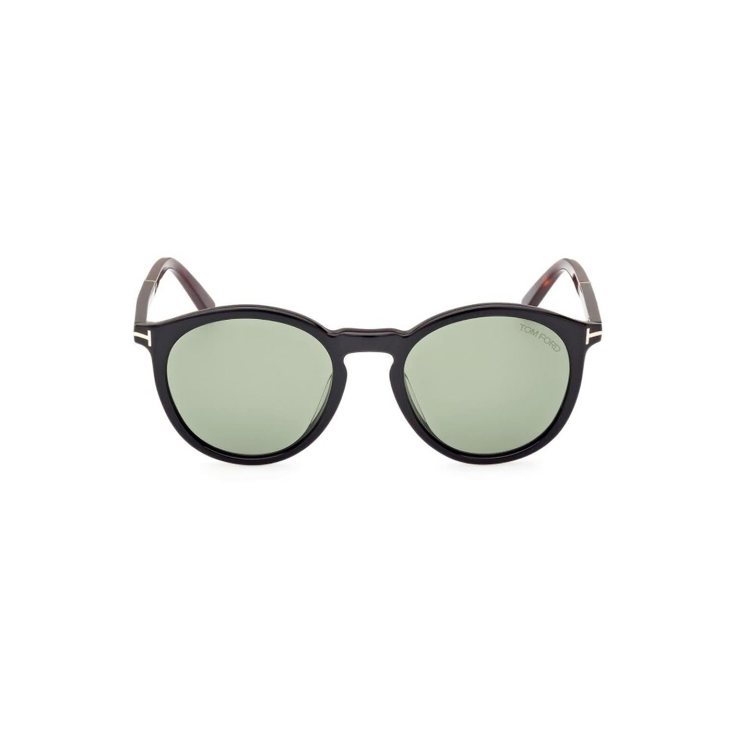 Tom Ford FT 1021 01N 51 Unisex Oval Parlak Siyah Kemik Güneş Gözlüğü