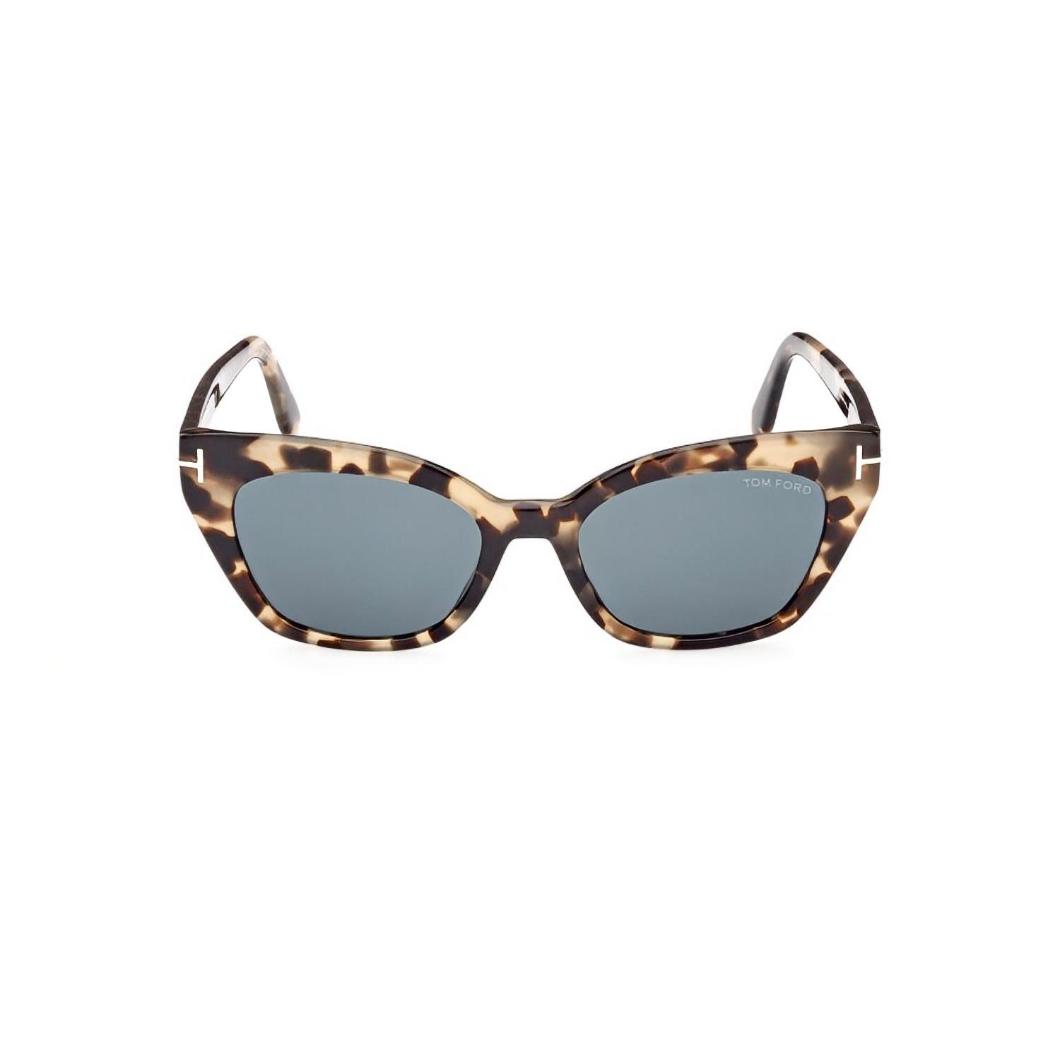 Tom Ford FT 1031 55V 52 Kadın Cat Eye Kırçıllı Kahverengi Kemik Güneş Gözlüğü
