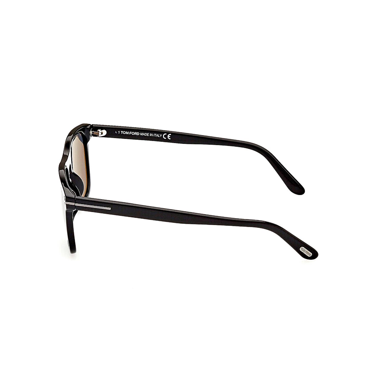 Tom Ford FT0930N 01D 54 Gerard Polarize Unisex Kare Siyah Kemik Güneş Gözlüğü