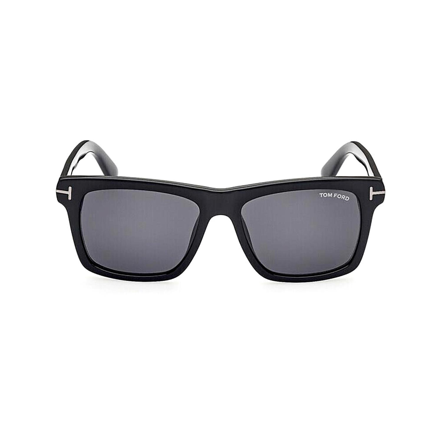 Tom Ford FT906N 01A 58 Buckley Unisex Kare Siyah Kemik Güneş Gözlüğü